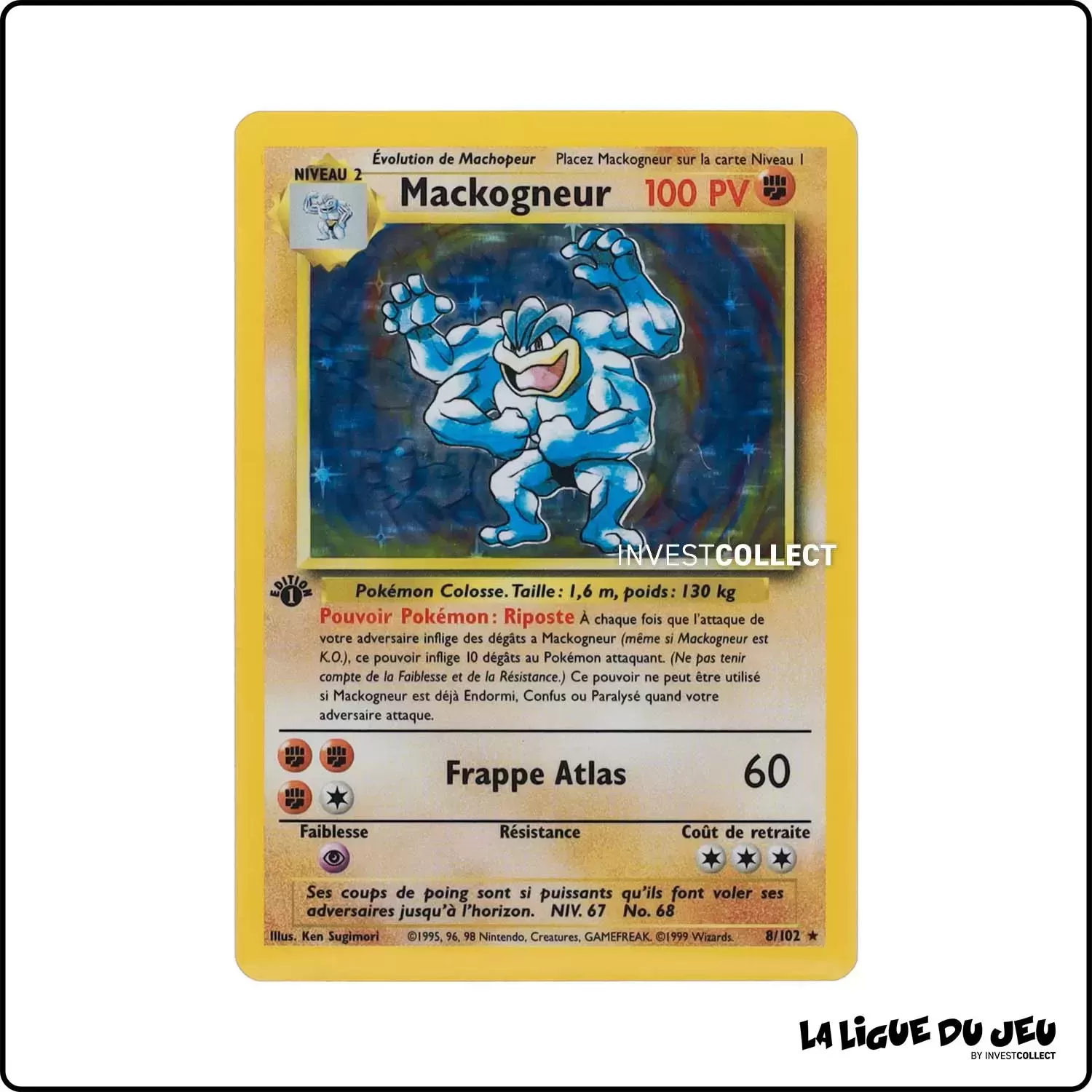 Holo - Pokemon - Set de Base - Mackogneur 8/102 Wizards - 1