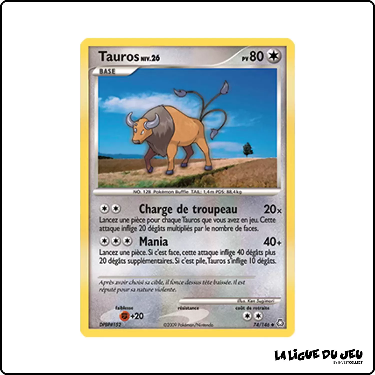 Peu commune - Pokemon - Éveil des Légendes - Tauros 74/146 Pokemon Company - 1