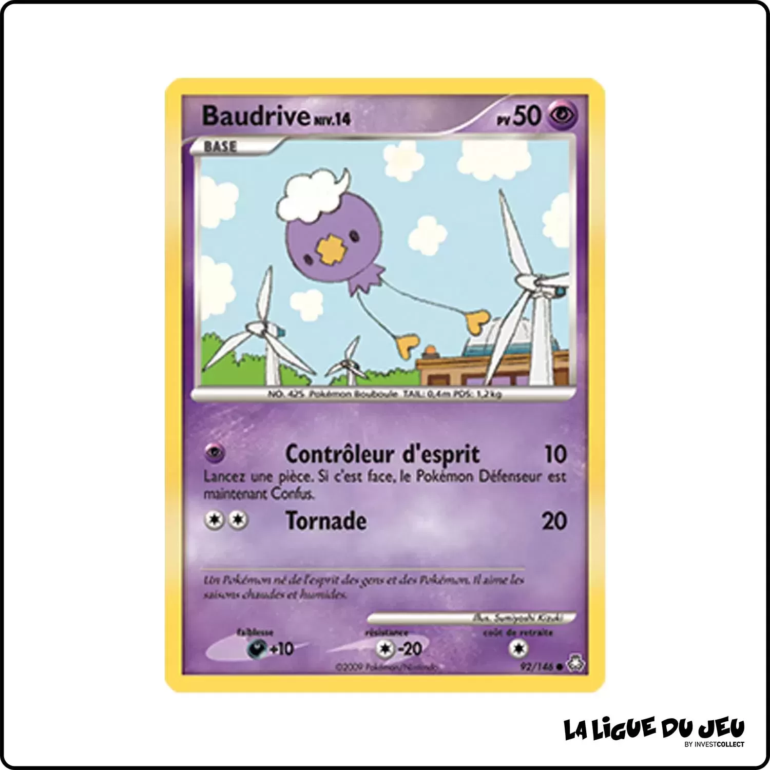 Commune - Pokemon - Éveil des Légendes - Baudrive 92/146 Pokemon Company - 1