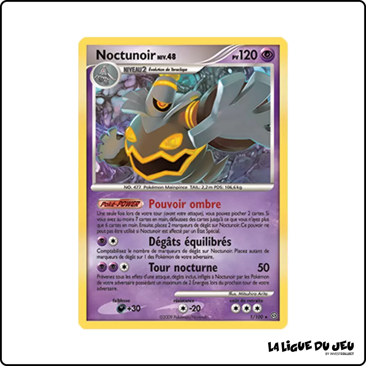 Holo - Pokemon - Tempête - Noctunoir 1/100 Pokemon Company - 1