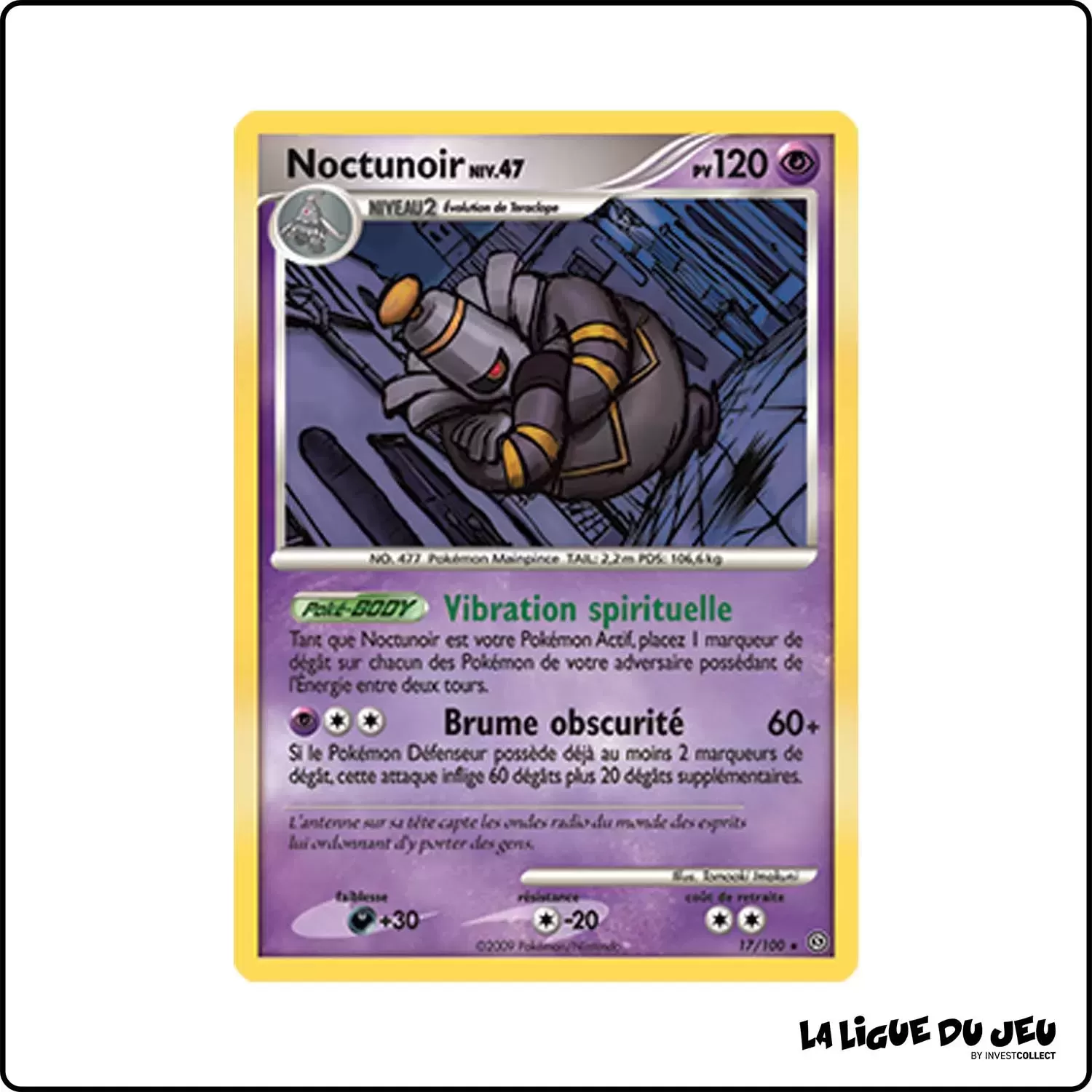 Rare - Pokemon - Tempête - Noctunoir 17/100 Pokemon Company - 1