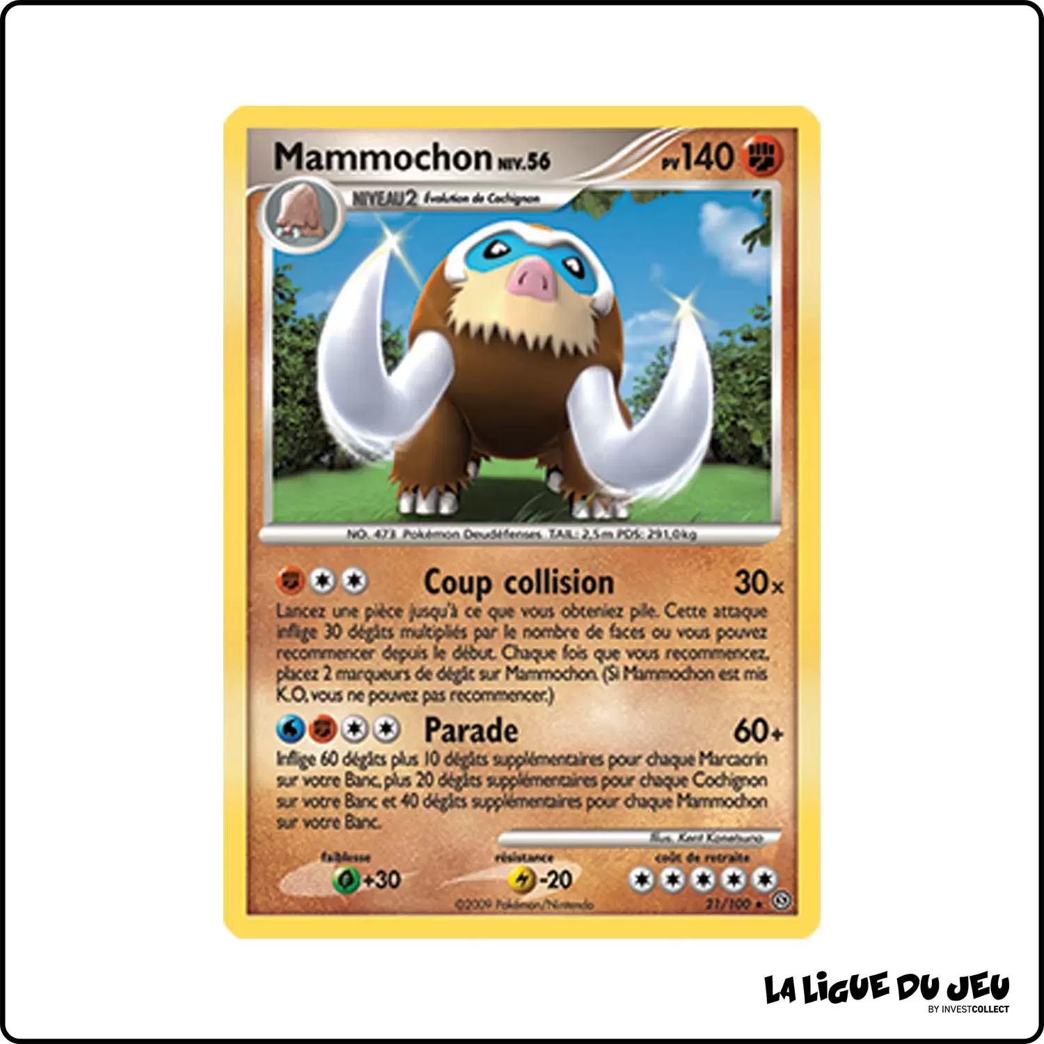 Rare - Pokemon - Tempête - Mammochon 21/100 Pokemon Company - 1