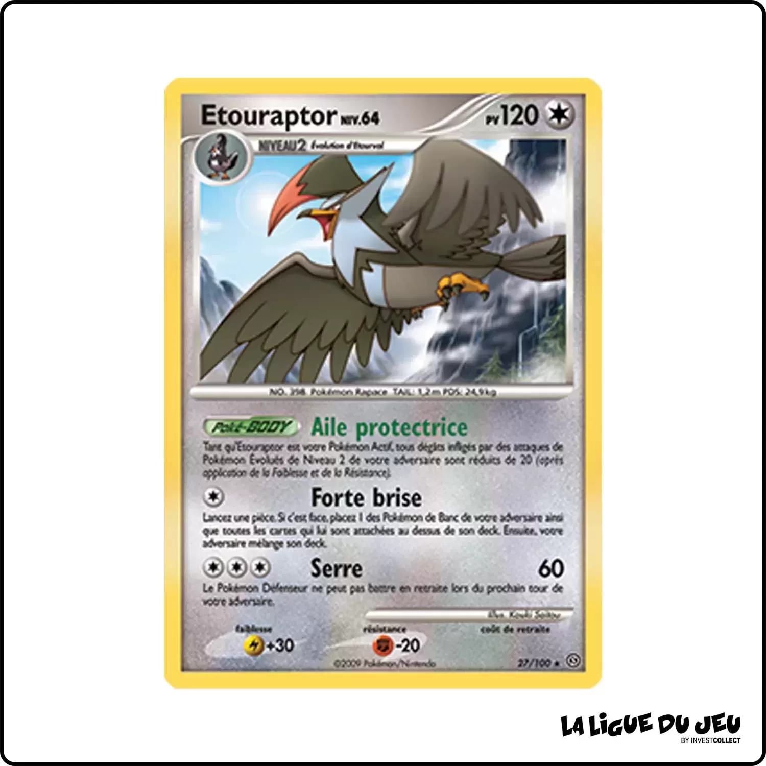 Rare - Pokemon - Tempête - Etouraptor 27/100 Pokemon Company - 1