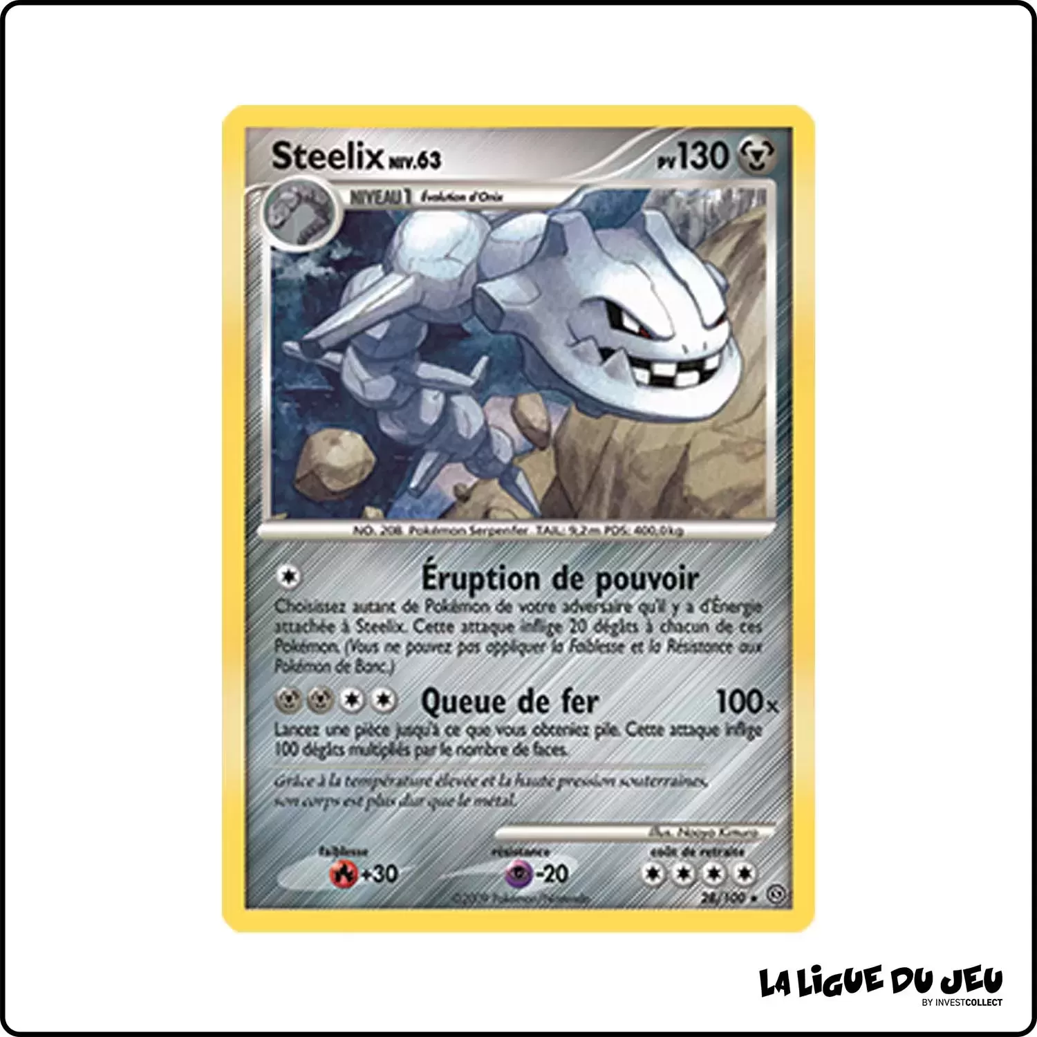 Rare - Pokemon - Tempête - Steelix 28/100 Pokemon Company - 1