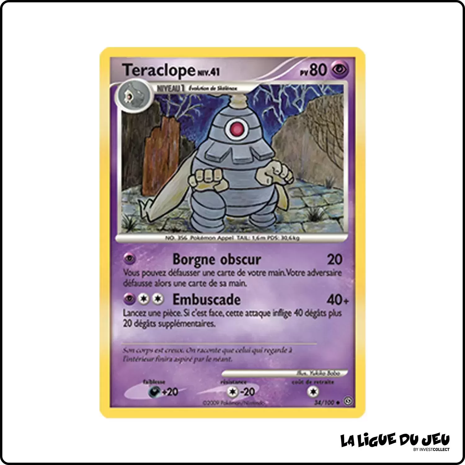 Peu commune - Pokemon - Tempête - Teraclope 34/100 Pokemon Company - 1