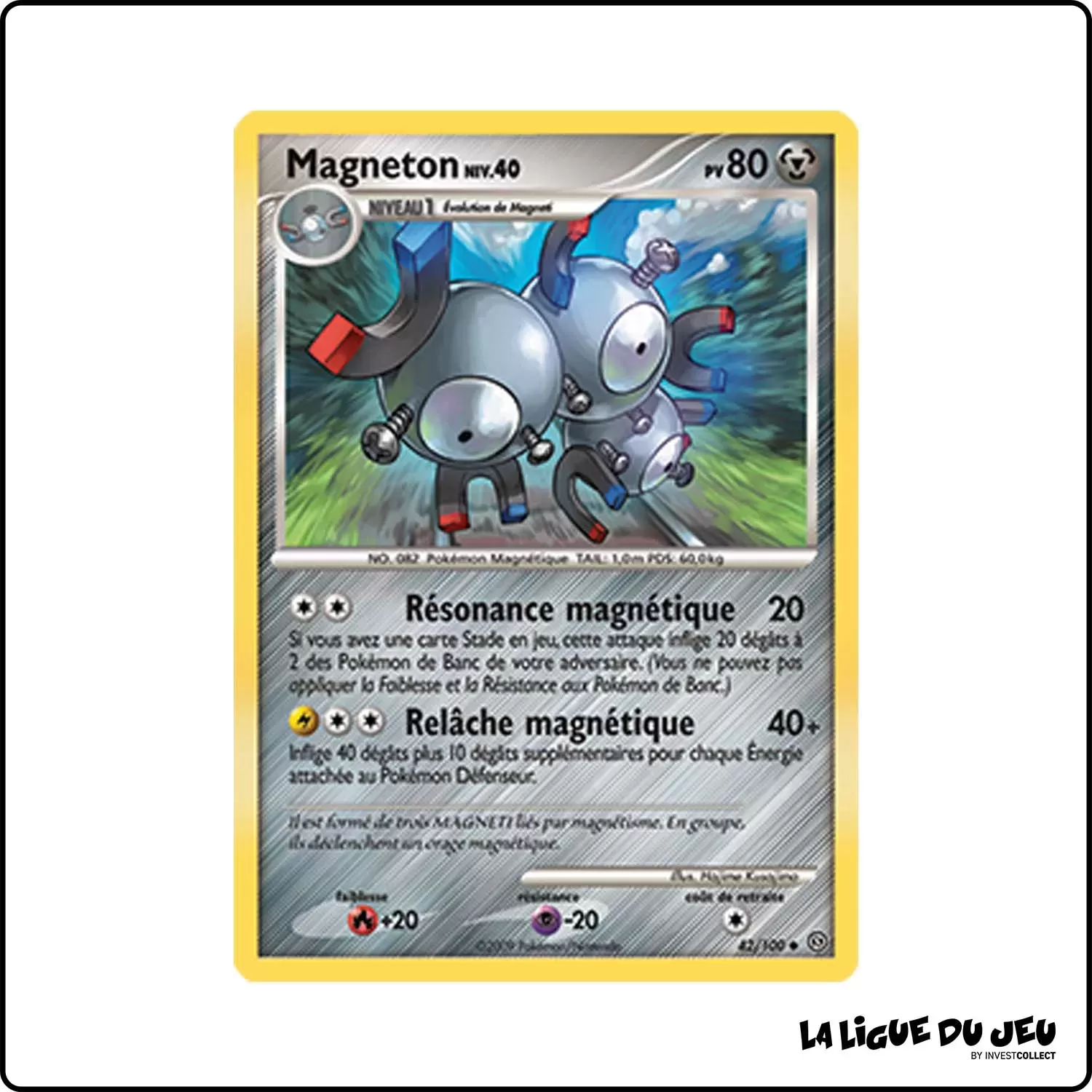 Peu commune - Pokemon - Tempête - Magneton 42/100 Pokemon Company - 1