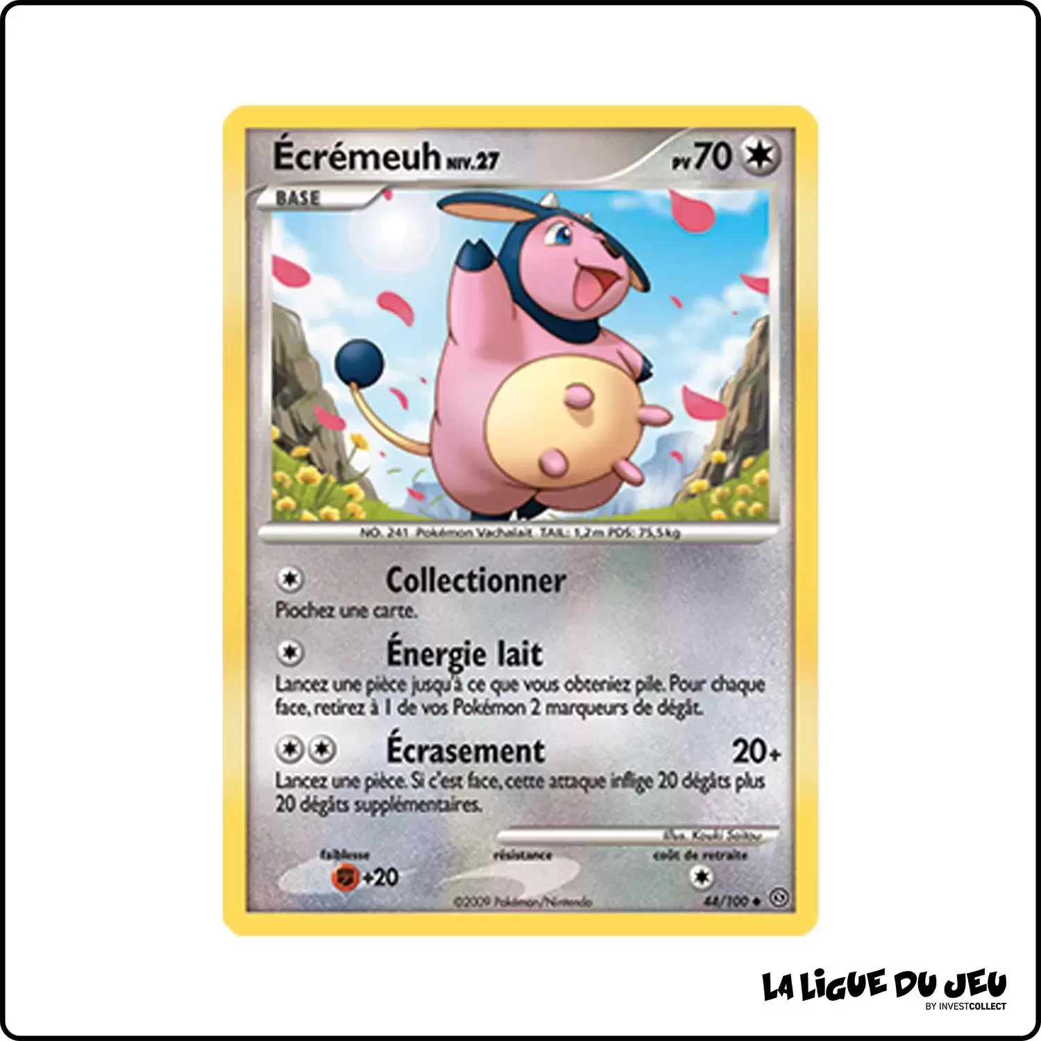 Peu commune - Pokemon - Tempête - Écrémeuh 44/100 Pokemon Company - 1