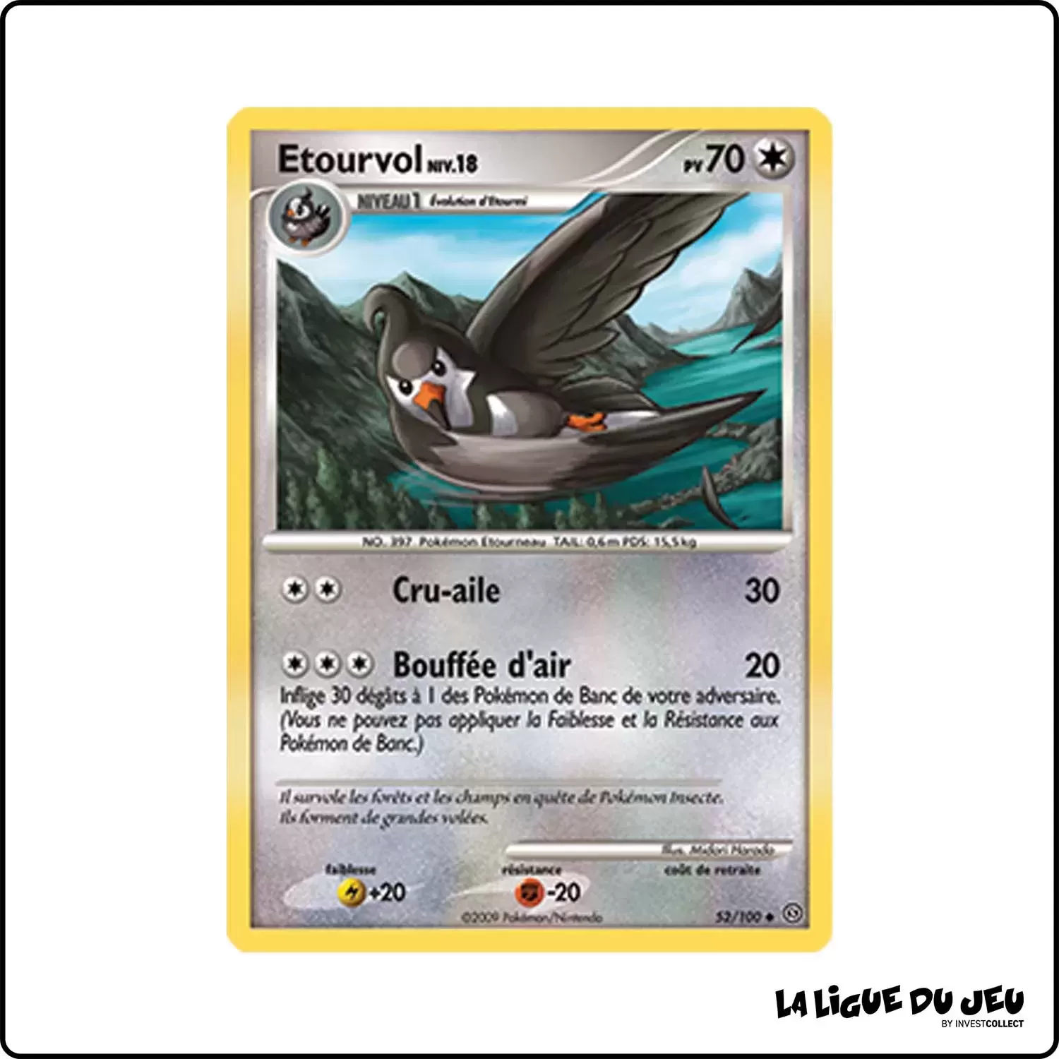 Peu commune - Pokemon - Tempête - Etourvol 52/100 Pokemon Company - 1