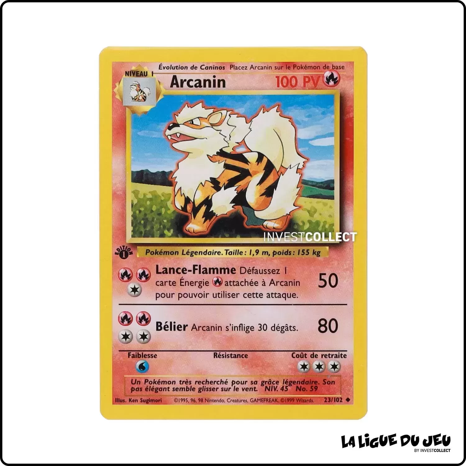 Peu Commune - Pokemon - Set de Base - Arcanin 23/102 Wizards - 1