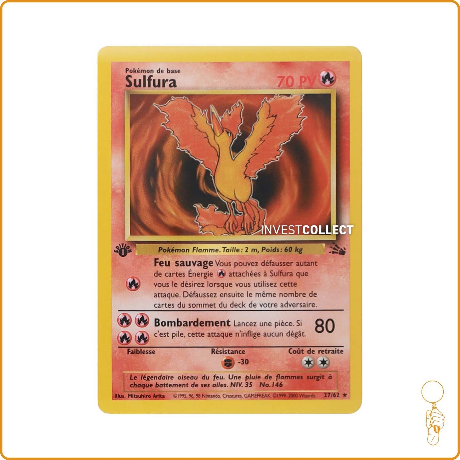 Rare - Pokemon - Fossile - Sulfura 27/62 Wizards - 1