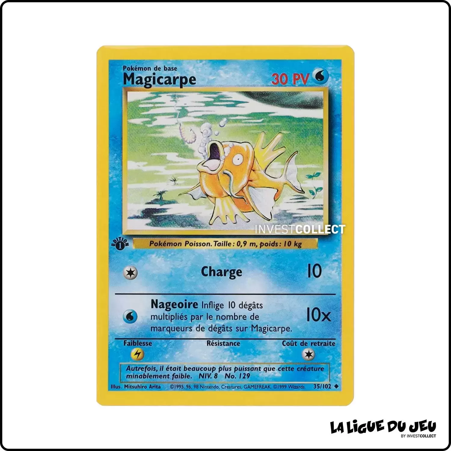 Peu Commune - Pokemon - Set de Base - Magicarpe 35/102 Wizards - 1