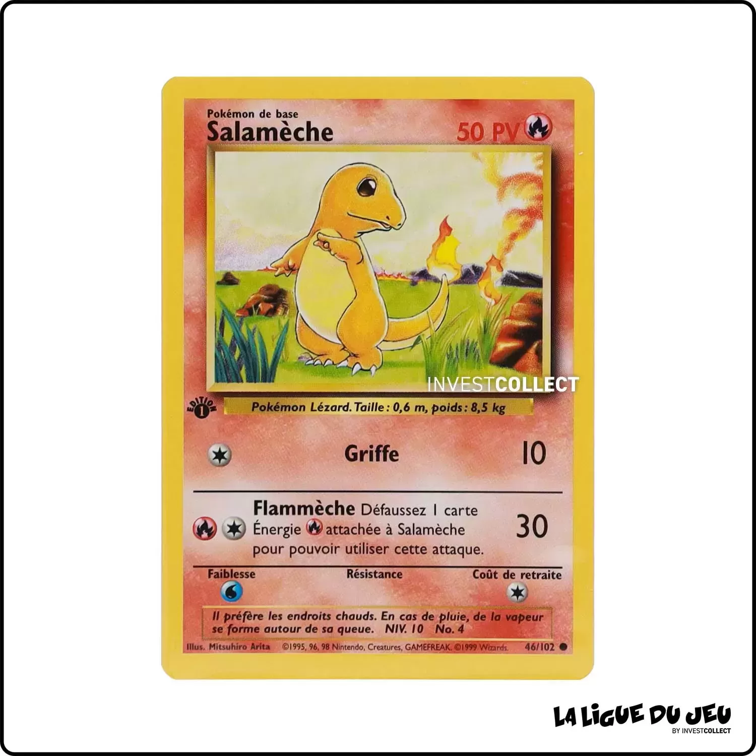 Commune - Pokemon - Set de Base - Salamèche 46/102 Wizards - 1