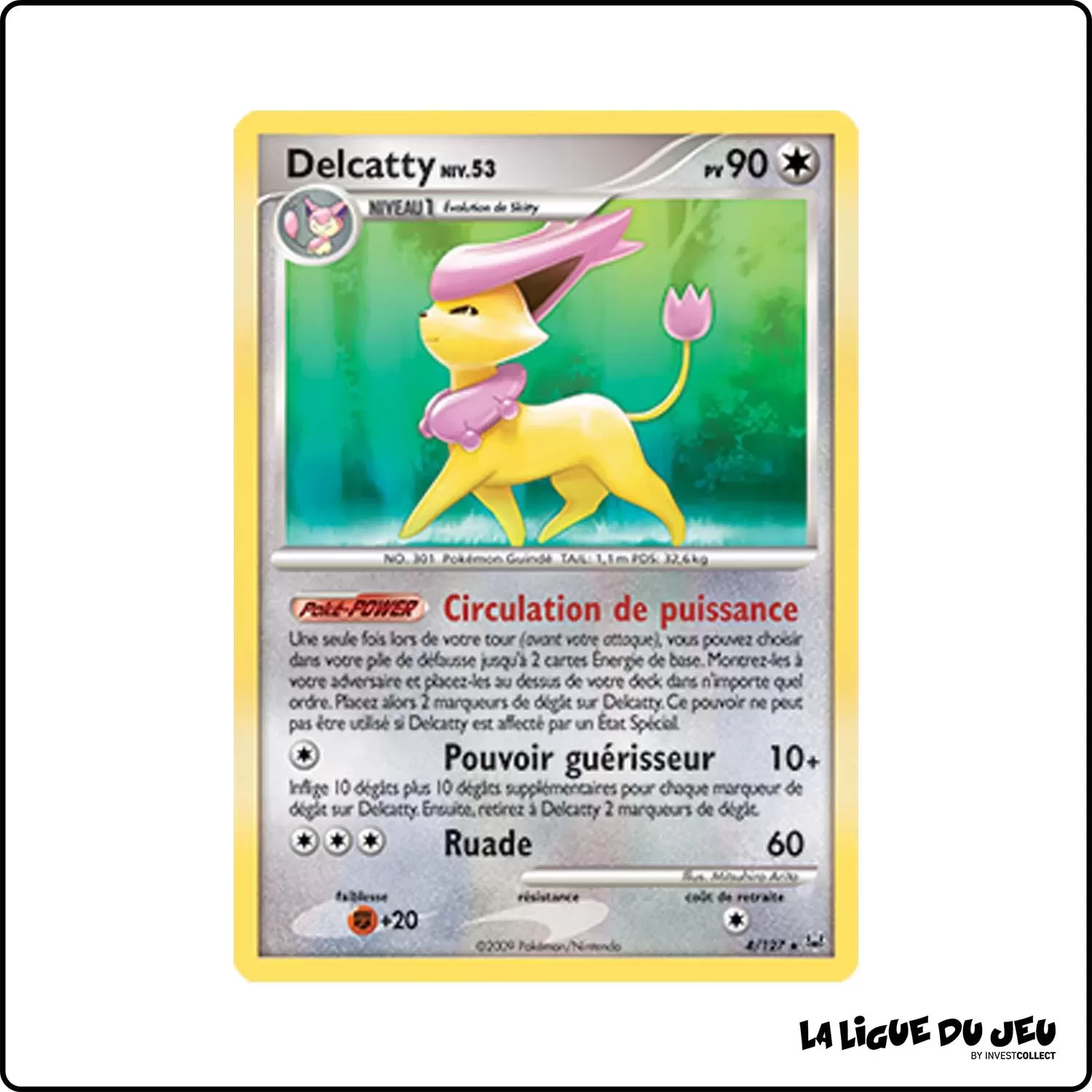 Holo - Pokemon - Platine de Base - Delcatty 4/127 Pokemon Company - 1