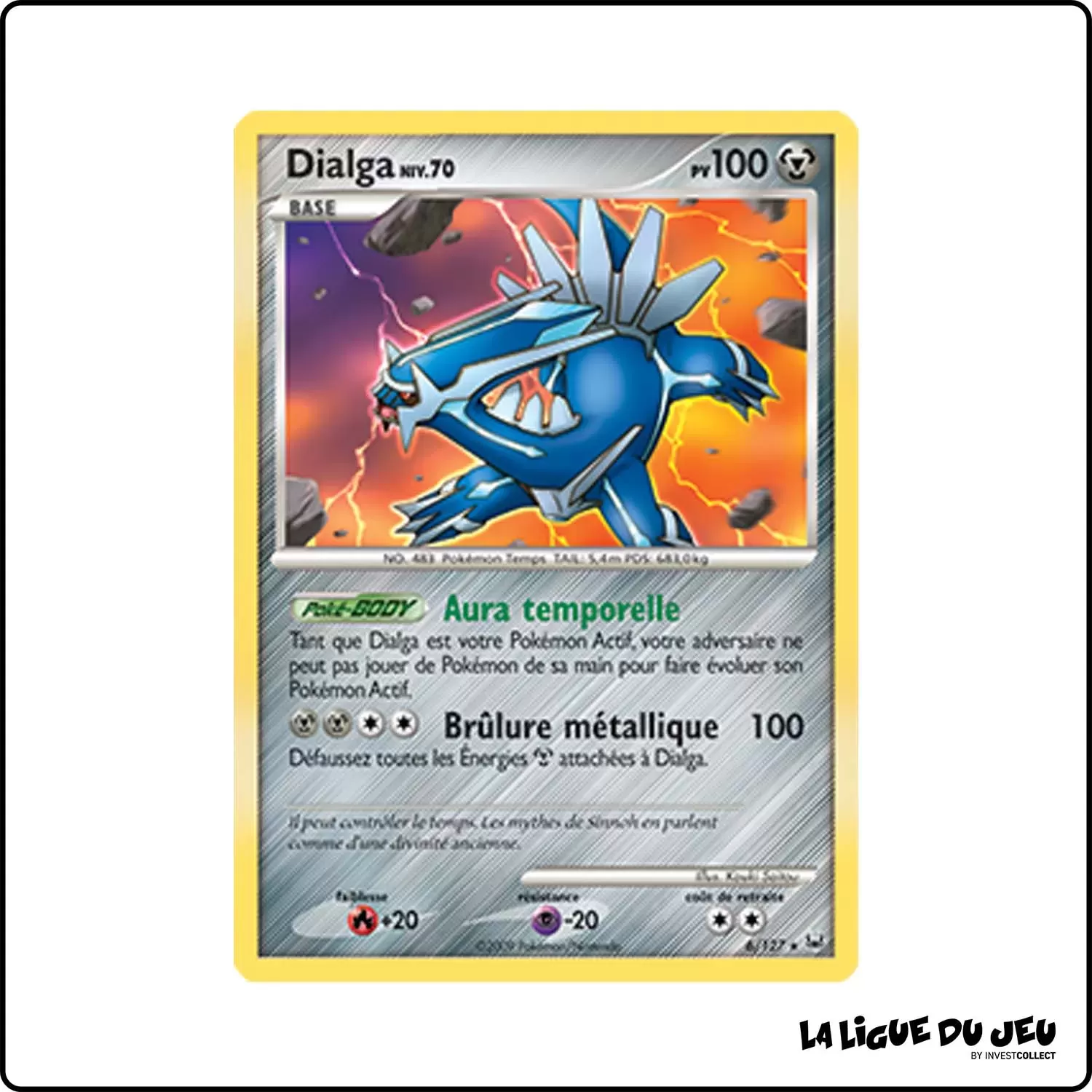 Holo - Pokemon - Platine de Base - Dialga 6/127 Pokemon Company - 1