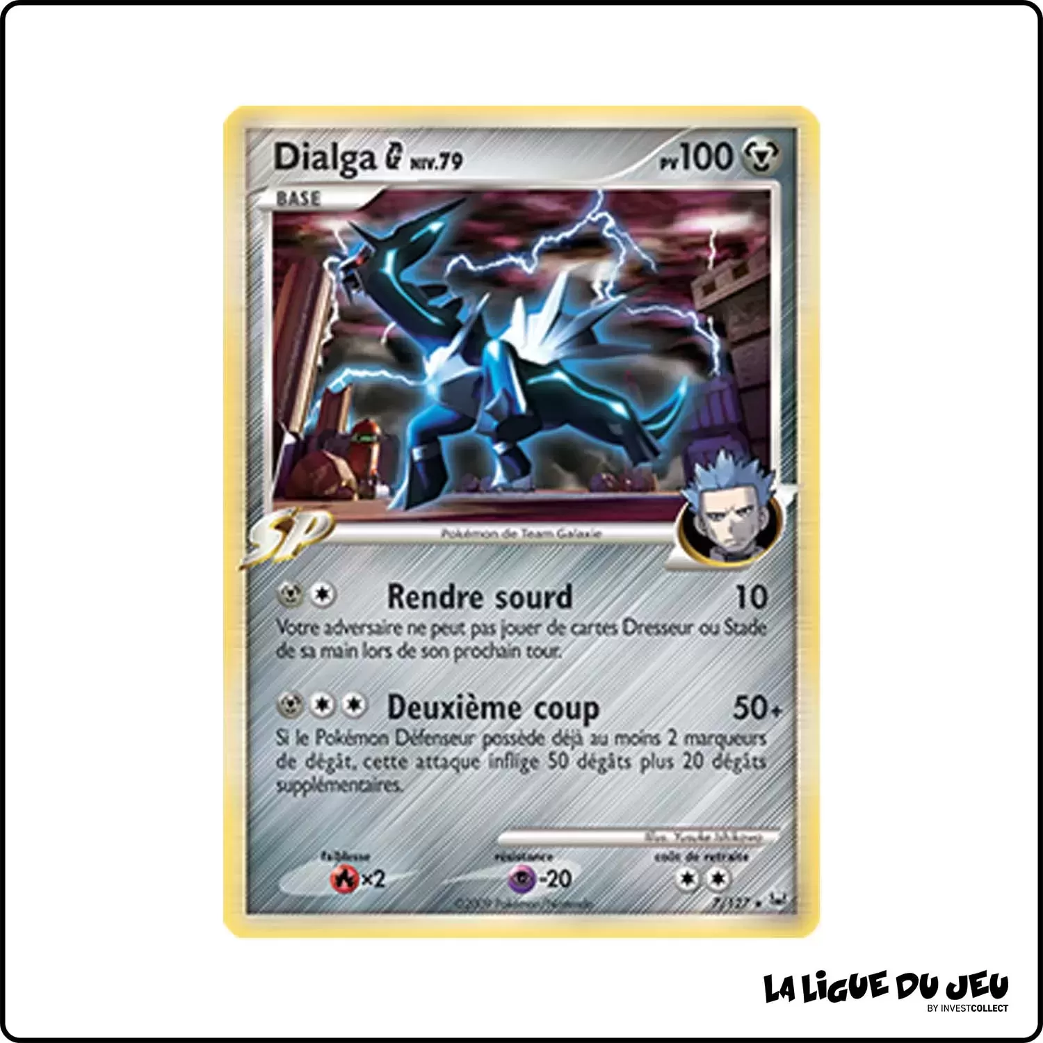 Holo - Pokemon - Platine de Base - Dialga Galaxie 7/127 Pokemon Company - 1