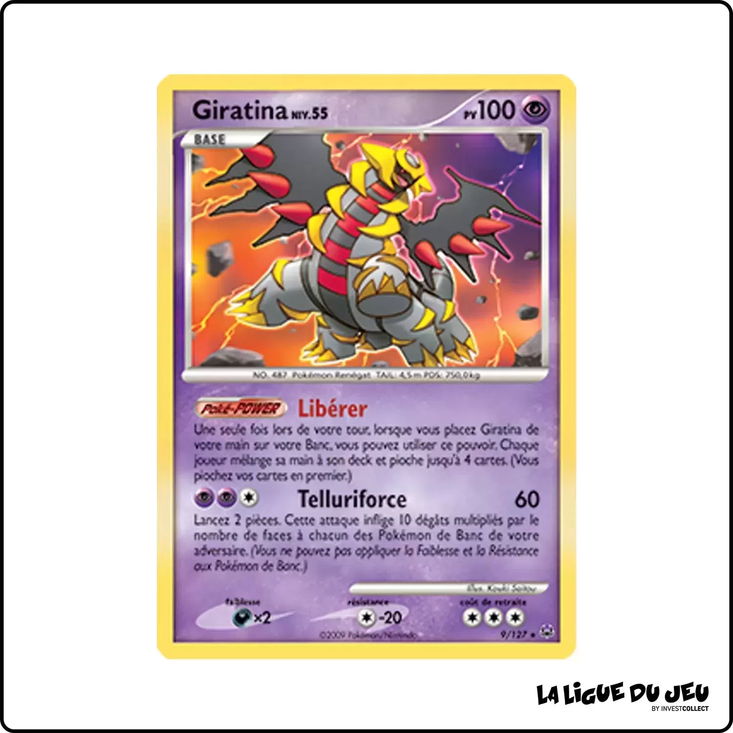 Holo - Pokemon - Platine de Base - Giratina 9/127 Pokemon Company - 1