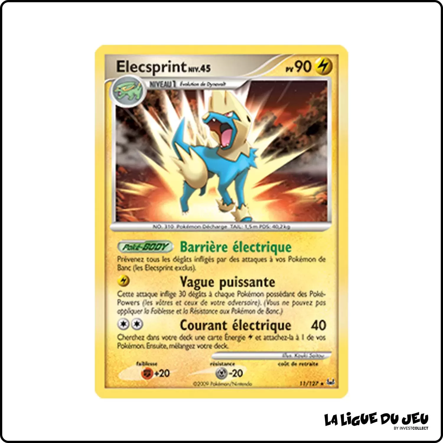 Holo - Pokemon - Platine de Base - Elecsprint 11/127 Pokemon Company - 1