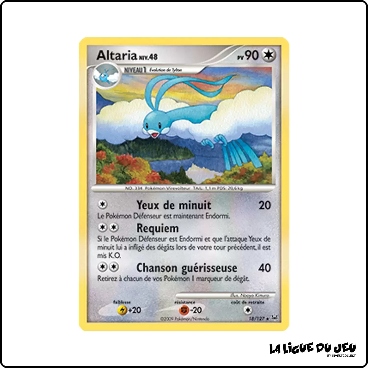 Rare - Pokemon - Platine de Base - Altaria 18/127 Pokemon Company - 1