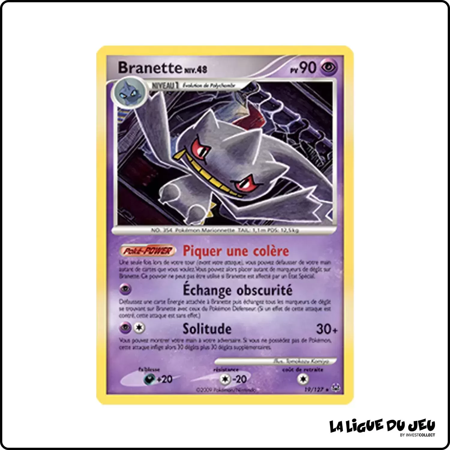 Rare - Pokemon - Platine de Base - Branette 19/127 Pokemon Company - 1