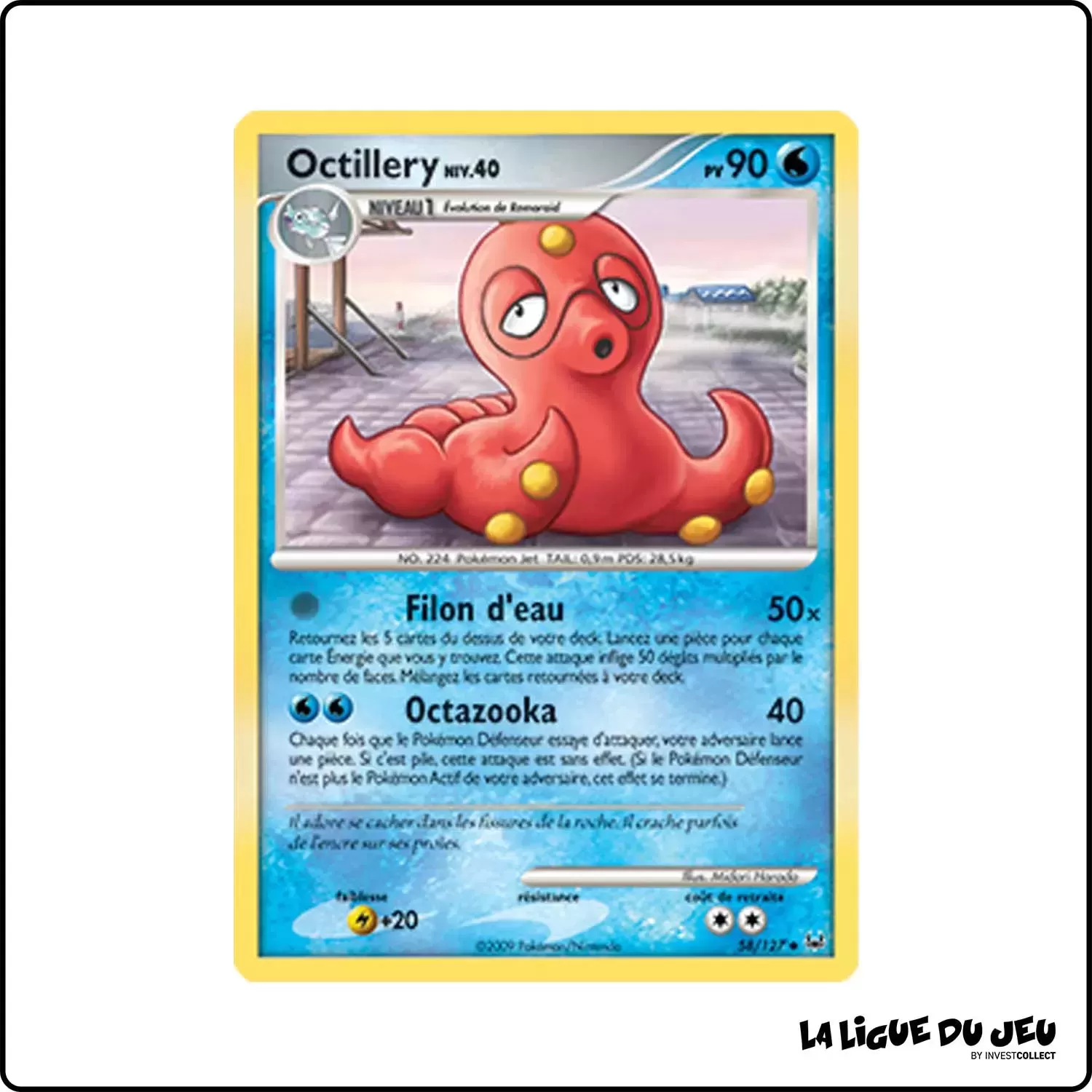 Peu commune - Pokemon - Platine de Base - Octillery 58/127 Pokemon Company - 1