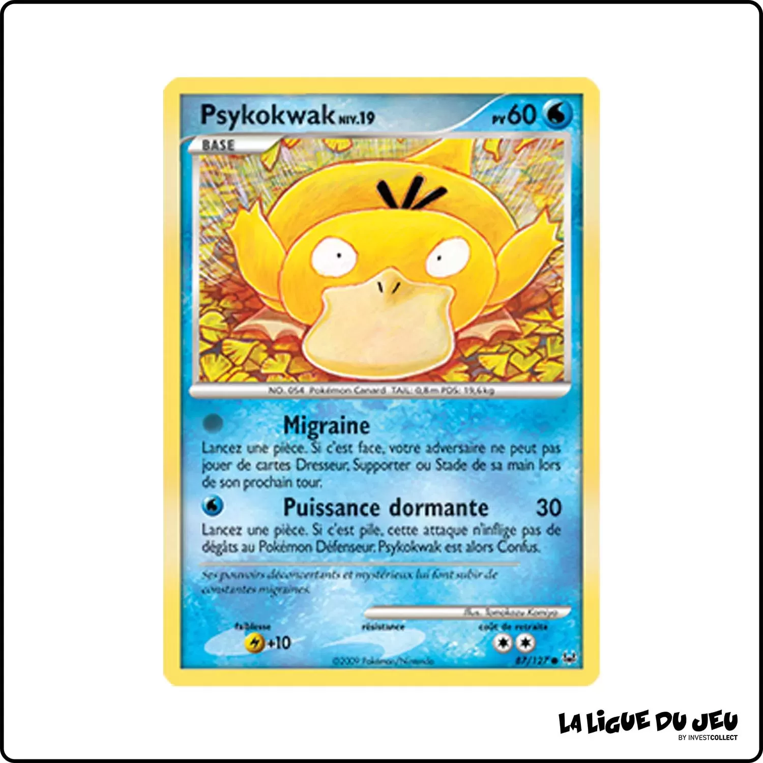 Commune - Pokemon - Platine de Base - Psykokwak 87/127 Pokemon Company - 1