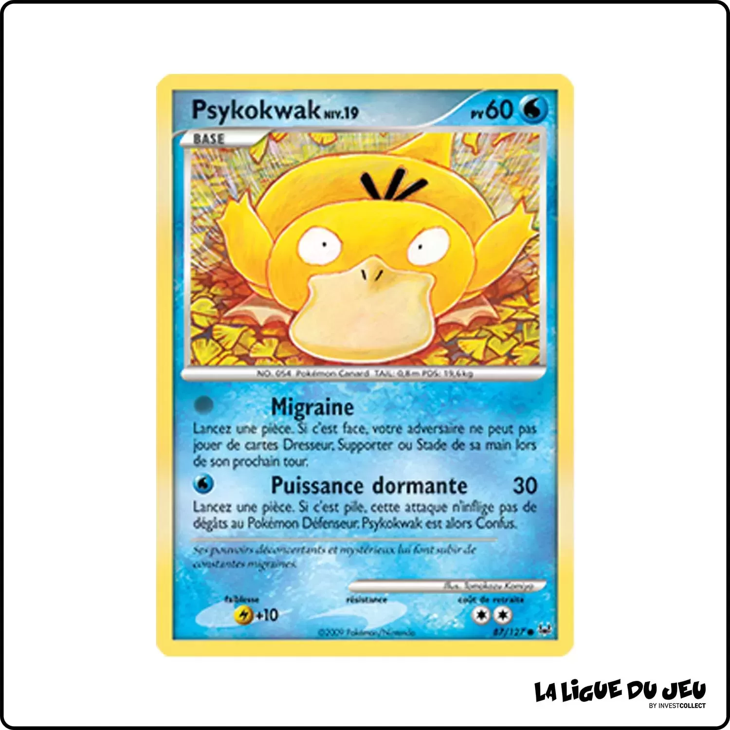 Commune - Pokemon - Platine de Base - Psykokwak 87/127 Pokemon Company - 1