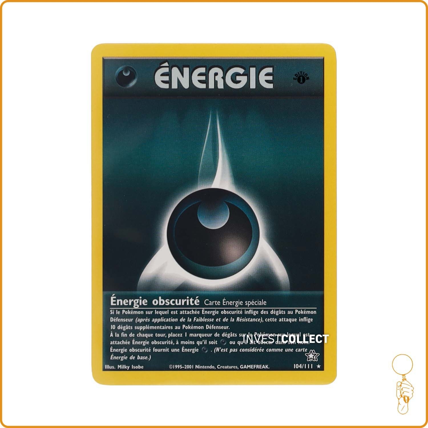 Rare - Pokemon - Neo Genesis - Énergie obscurité 104/111 Wizards - 1