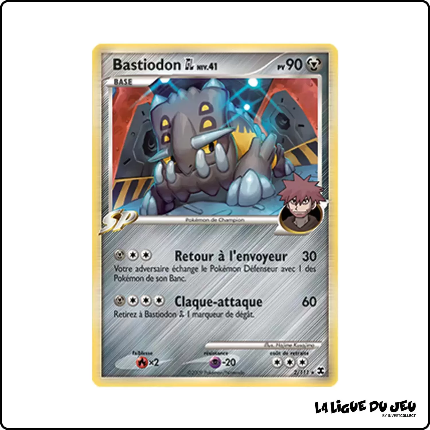 Holo - Pokemon - Rivaux Émergeants - Bastiodon Gym Leader 2/111 Pokemon Company - 1