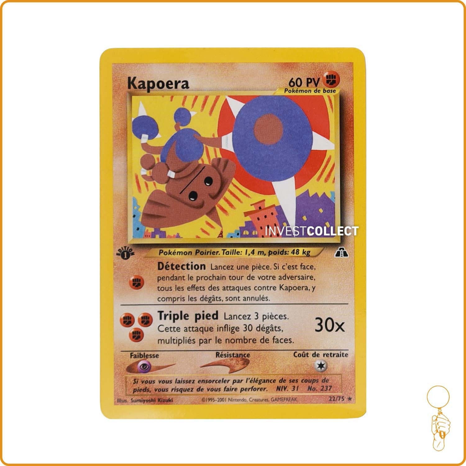Rare - Pokemon - Neo Discovery - Kapoera 22/75 Wizards - 1