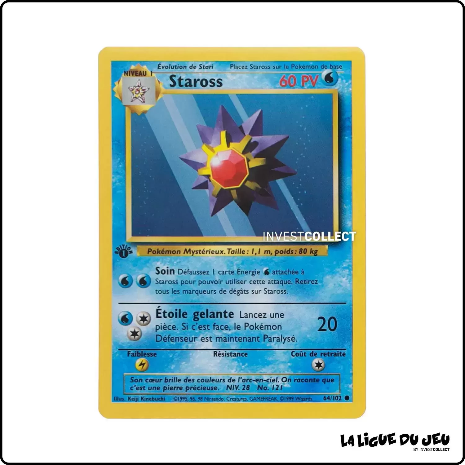 Commune - Pokemon - Set de Base - Staross 64/102 Wizards - 1