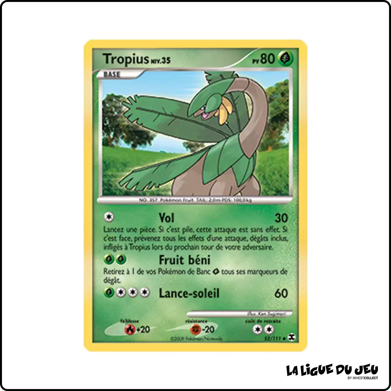 Peu commune - Pokemon - Rivaux Émergeants - Tropius 52/111 Pokemon Company - 1