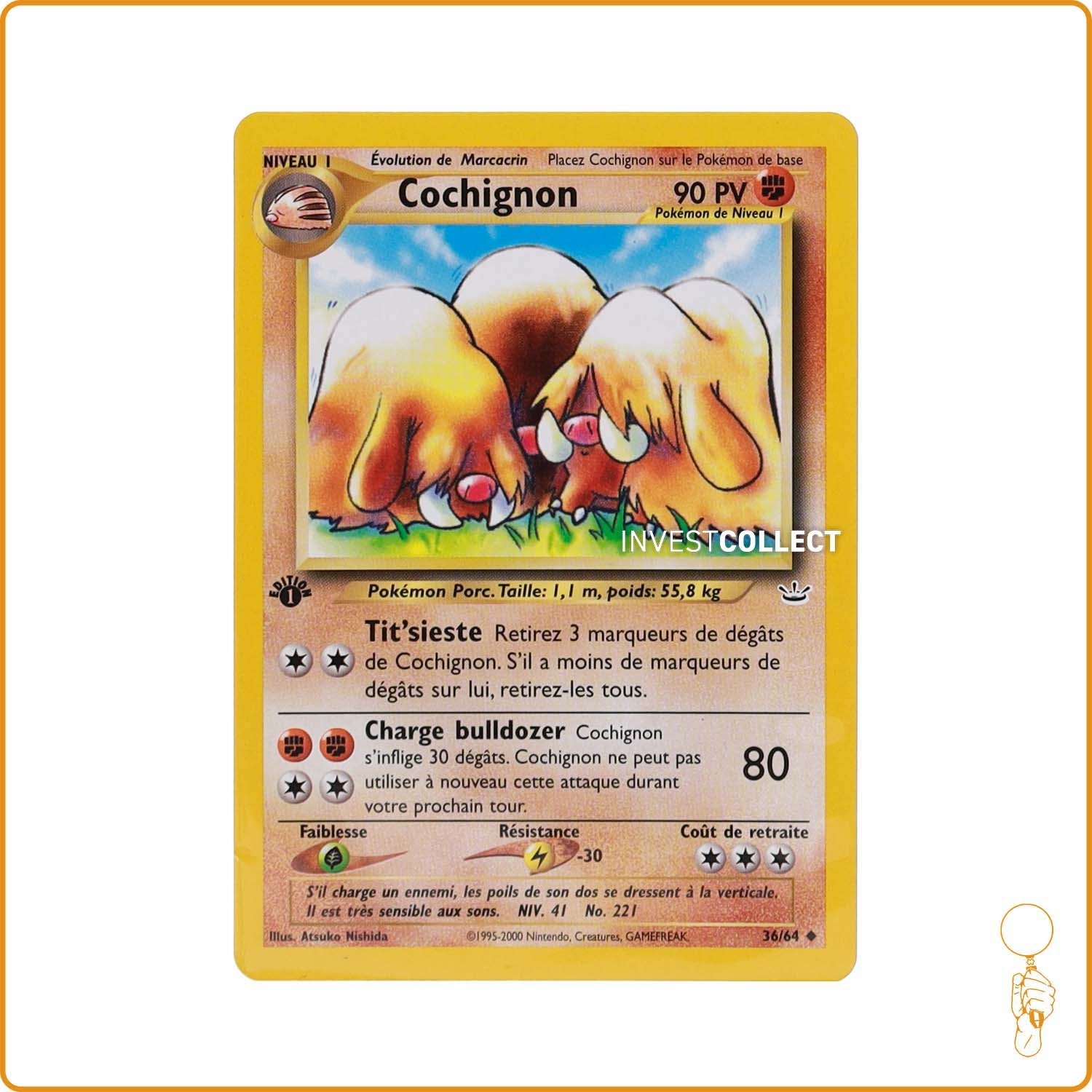Peu Commune - Pokemon - Neo Revelation - Cochignon 36/64 Wizards - 1