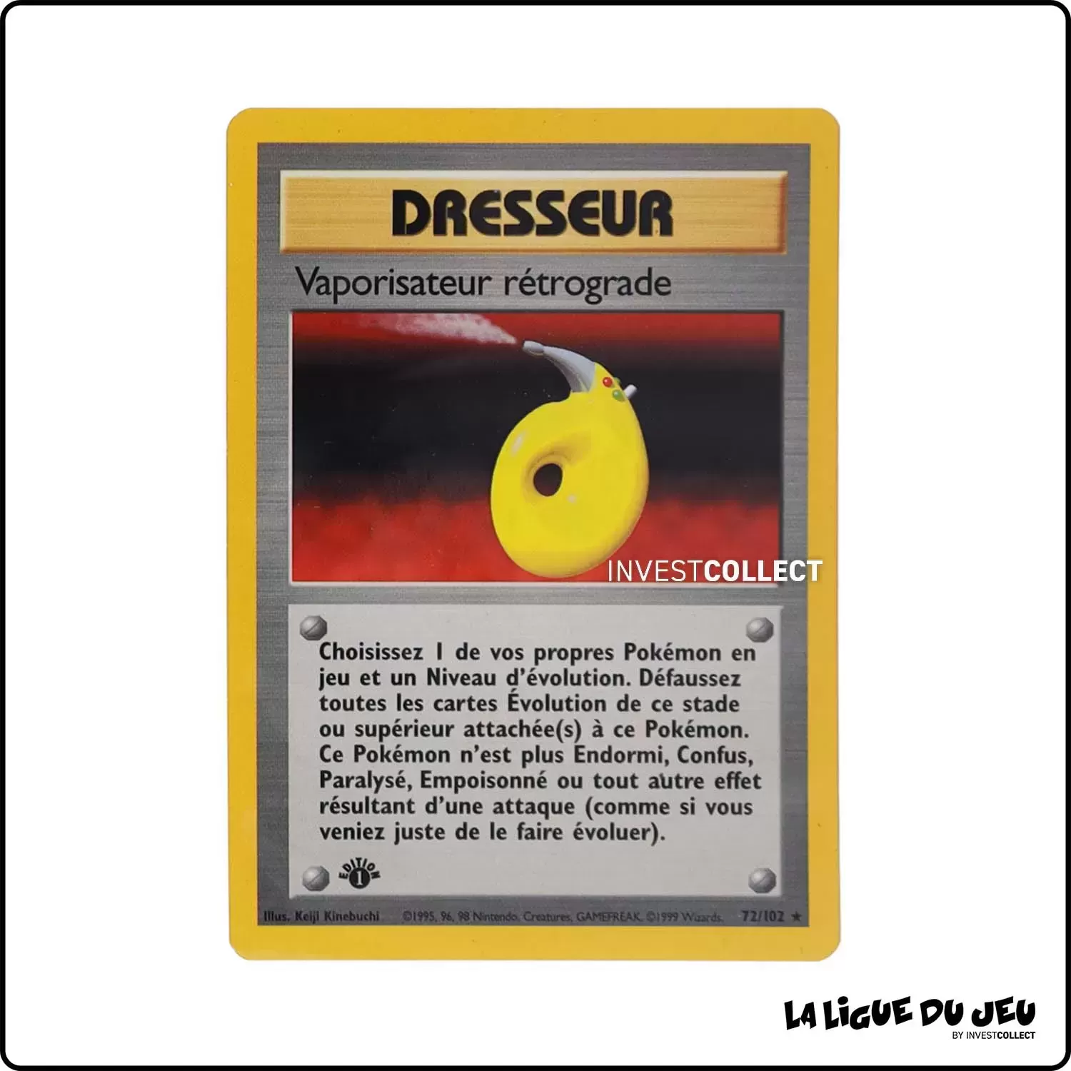 Rare - Pokemon - Set de Base - Vaporisateur rétrograde 72/102 Wizards - 1