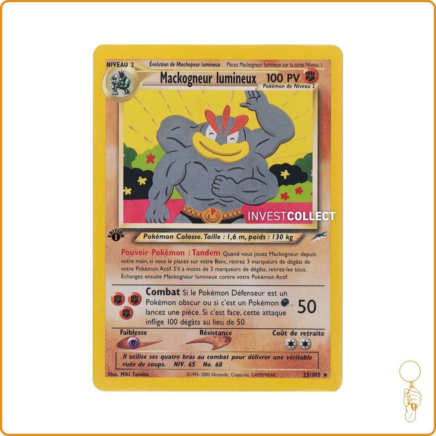 Rare - Pokemon - Neo Destiny - Mackogneur lumineux 25/105 Wizards - 1