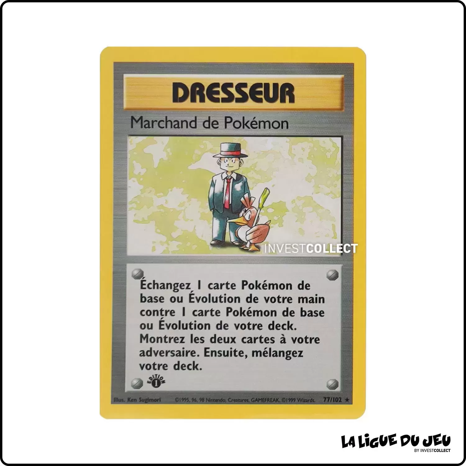 Rare - Pokemon - Set de Base - Marchand de Pokémon 77/102 Wizards - 1