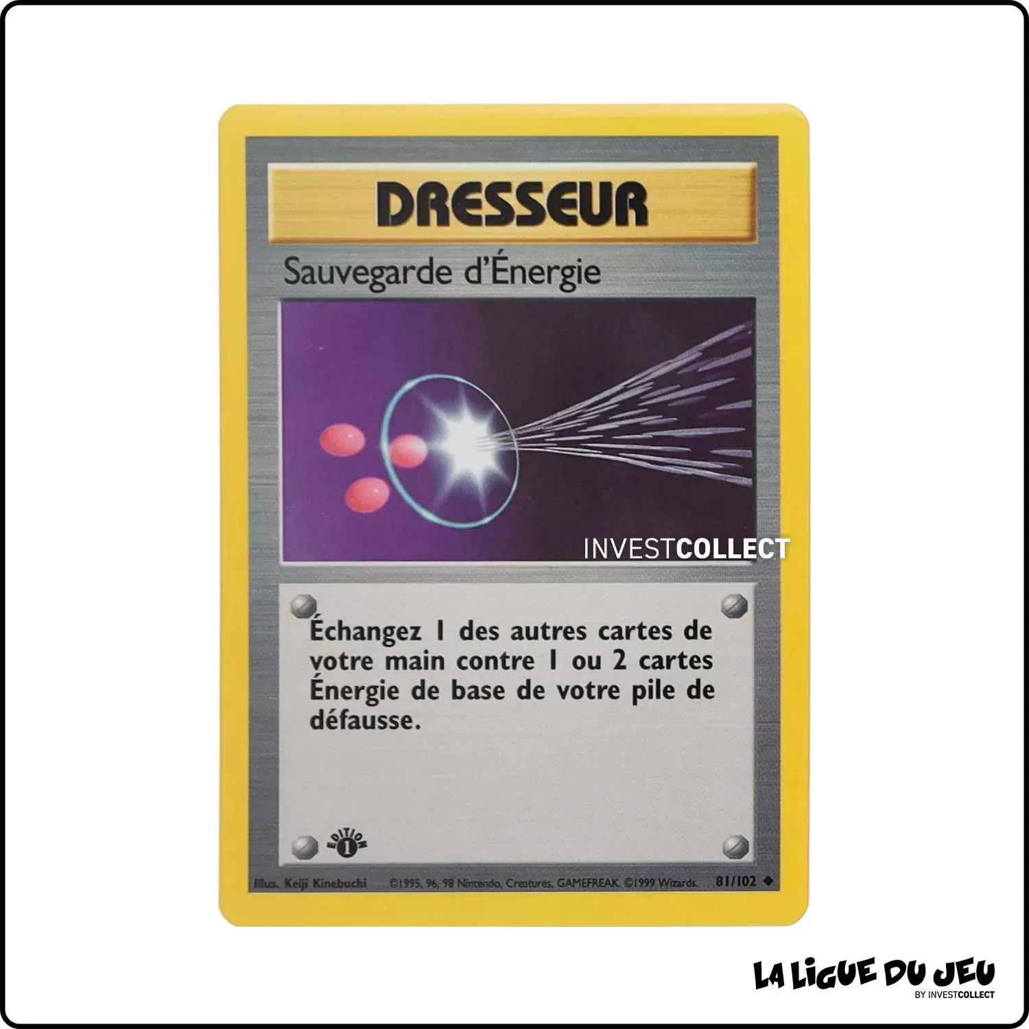 Peu Commune - Pokemon - Set de Base - Sauvegarde d'Énergie 81/102 Wizards - 1