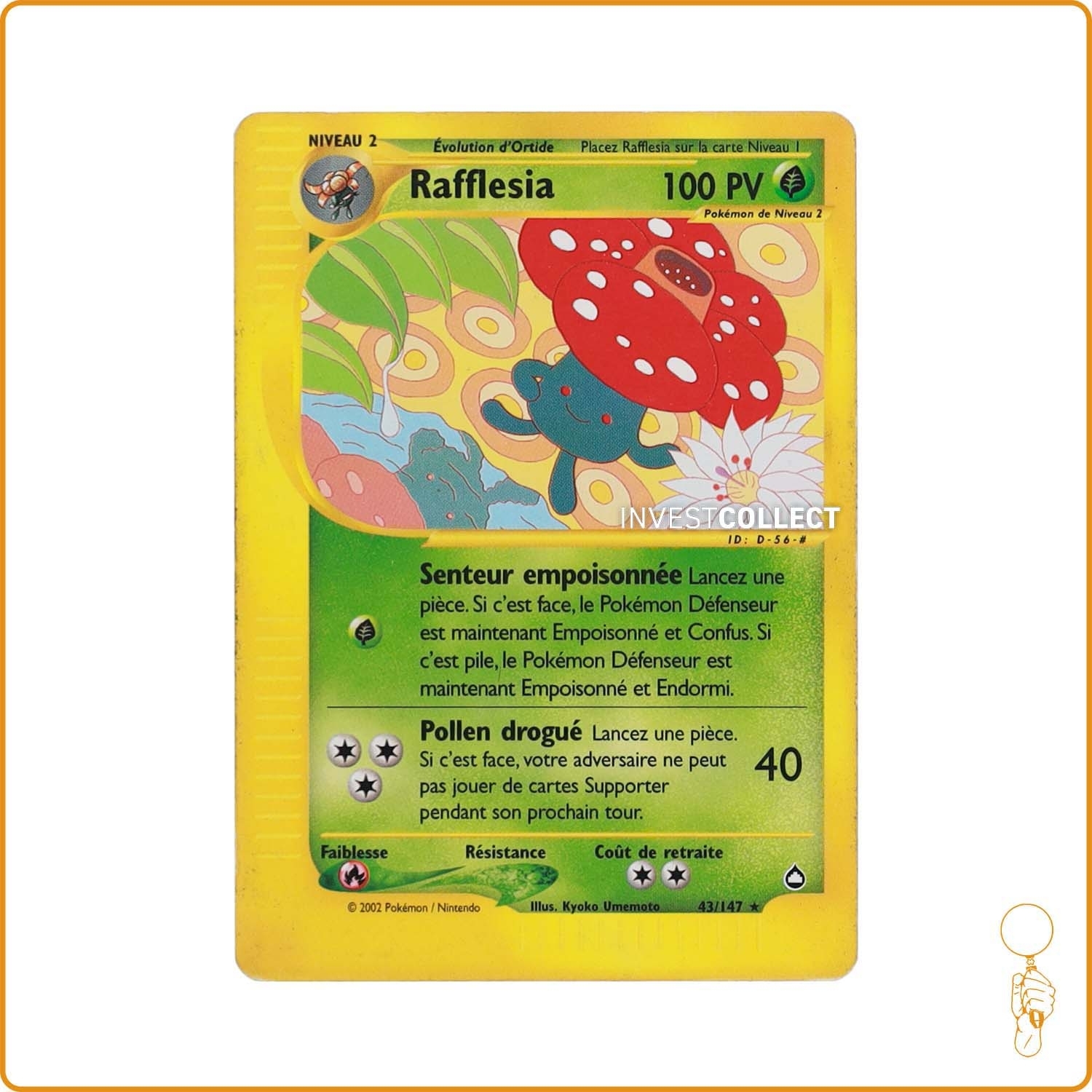 Rare - Pokemon - Aquapolis - Rafflesia 43/147 Wizards - 1