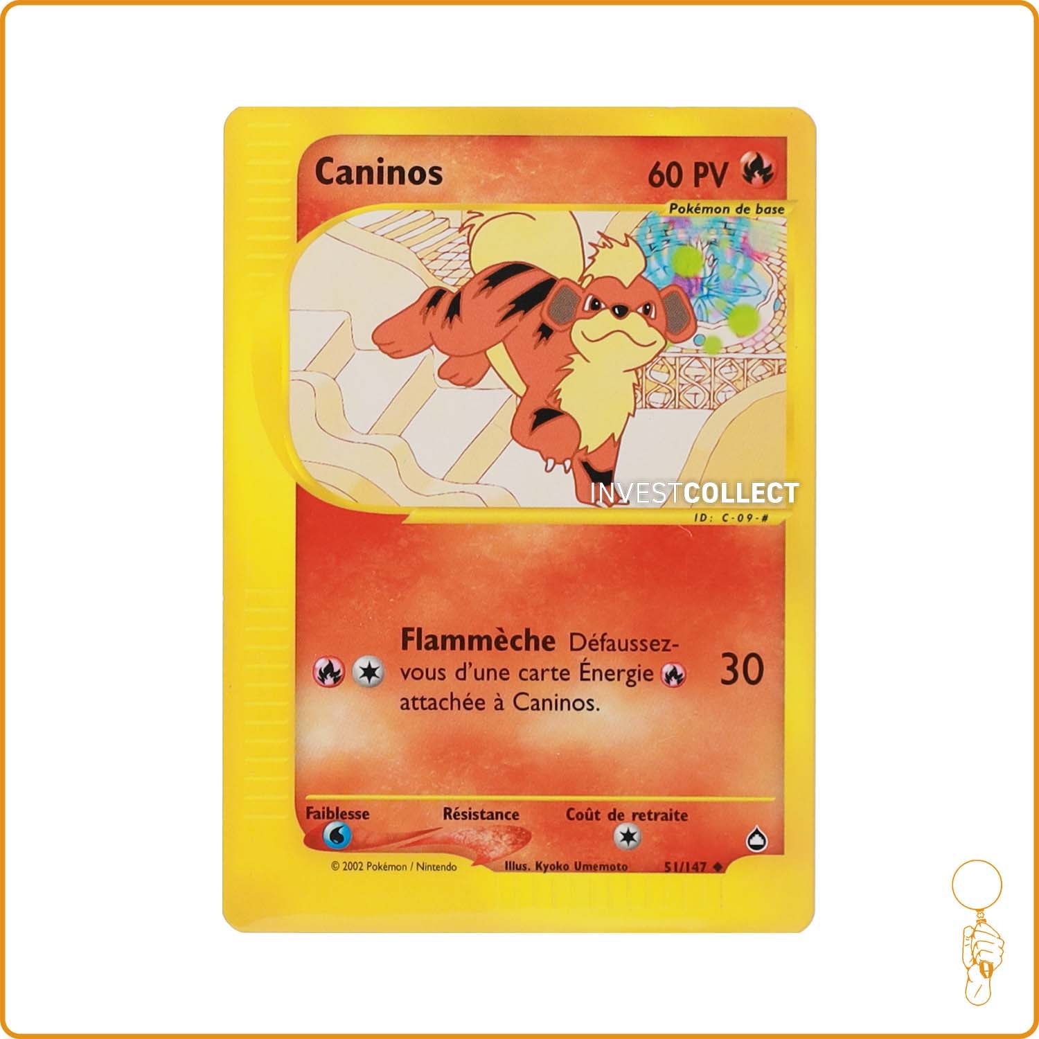 Peu Commune - Pokemon - Aquapolis - Caninos 51/147 Wizards - 1