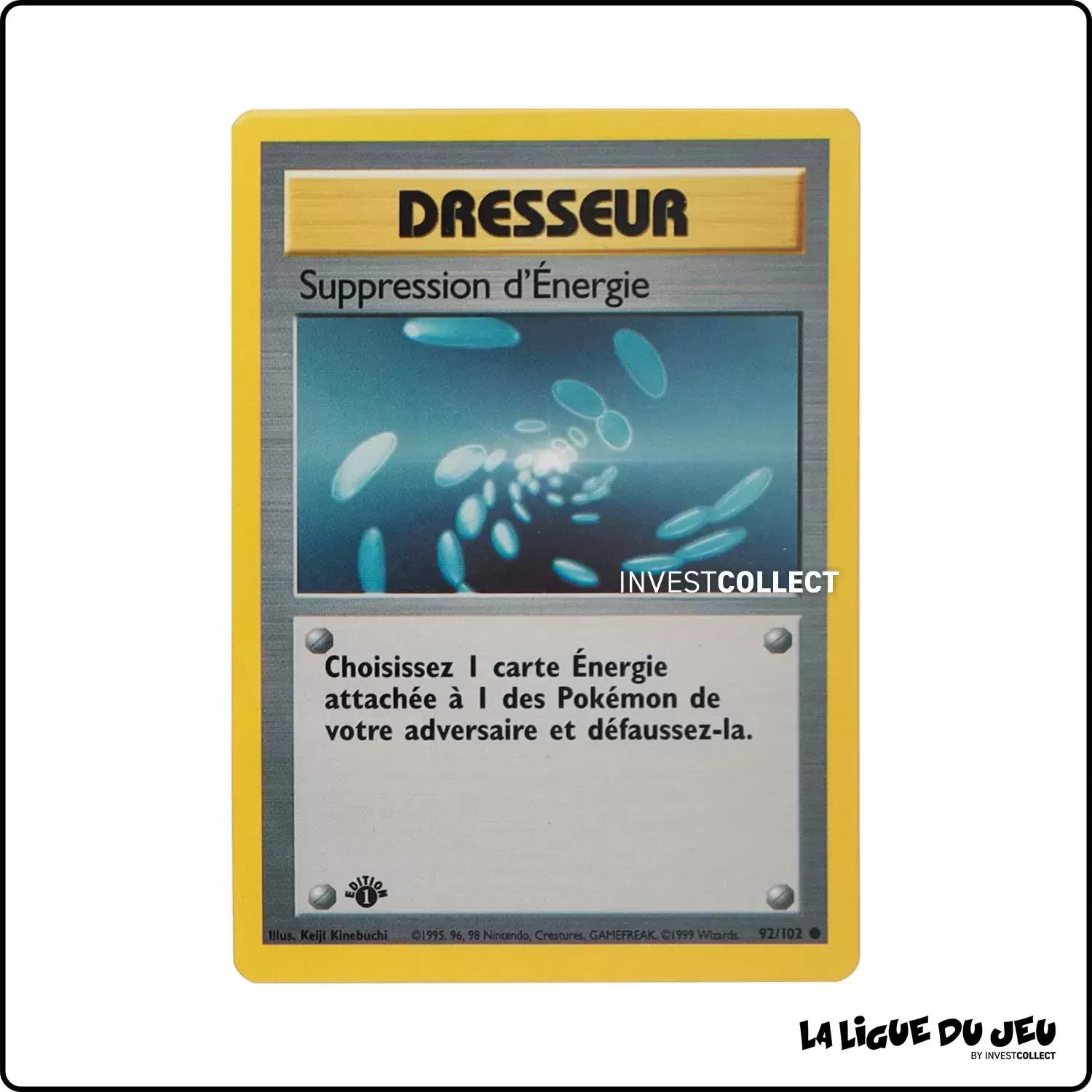 Commune - Pokemon - Set de Base - Suppression d'Énergie 92/102 Wizards - 1