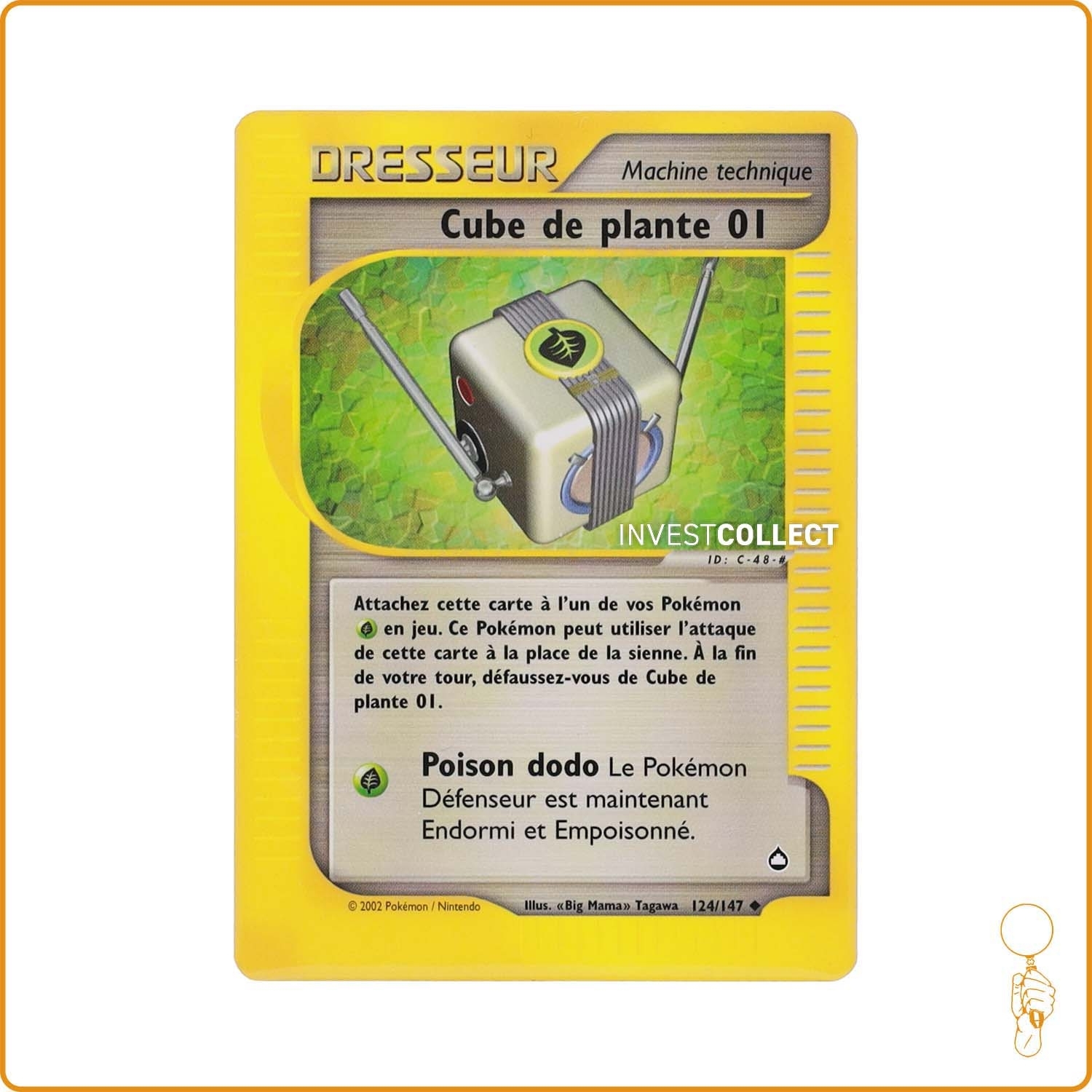 Peu Commune - Pokemon - Aquapolis - Cube de plante 01 124/147 Wizards - 1