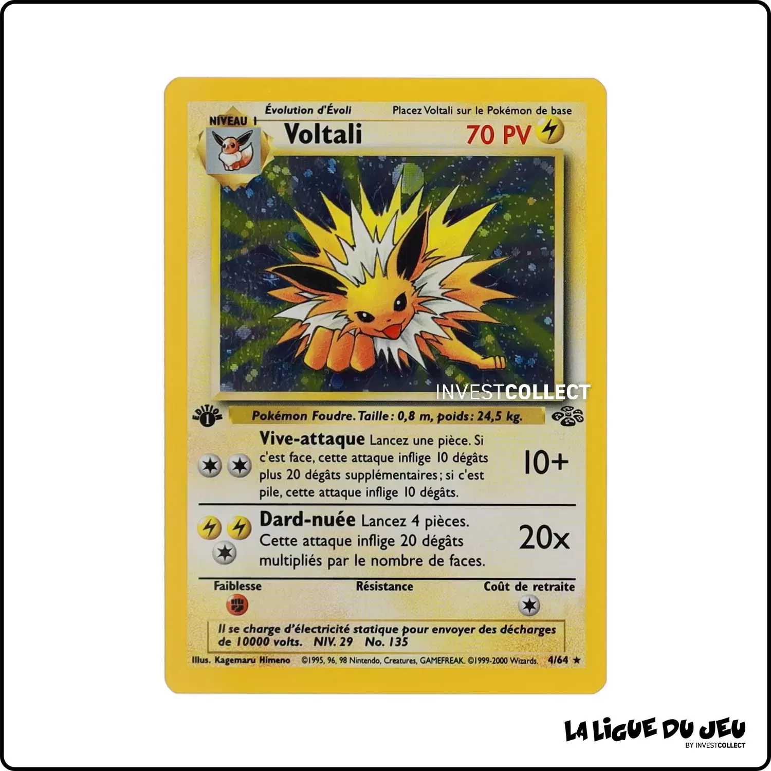 Holo - Pokemon - Jungle - Voltali 4/64 Wizards - 1