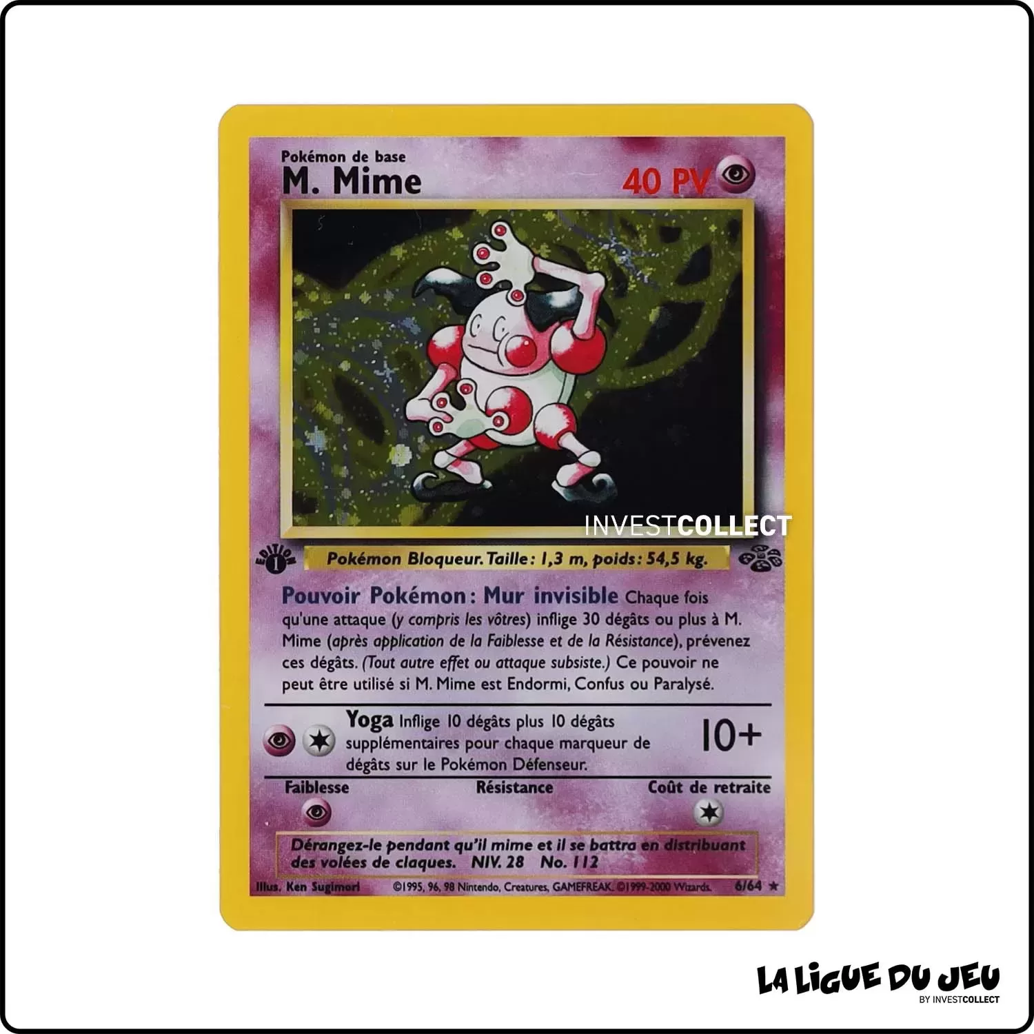 Holo - Pokemon - Jungle - M. Mime 6/64 Wizards - 1