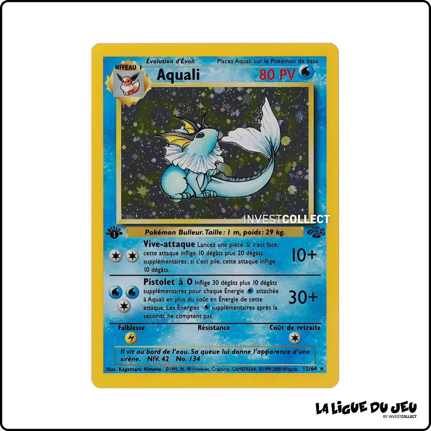 Holo - Pokemon - Jungle - Aquali 12/64