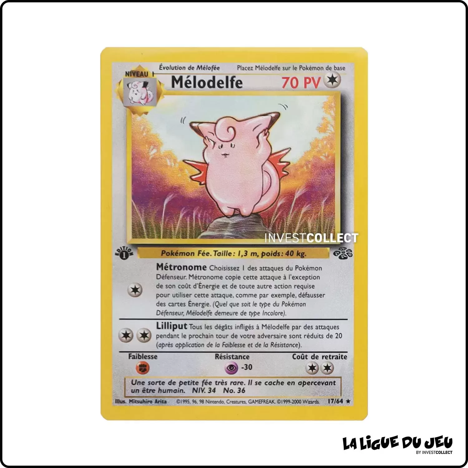 Rare - Pokemon - Jungle - Mélodelfe 17/64