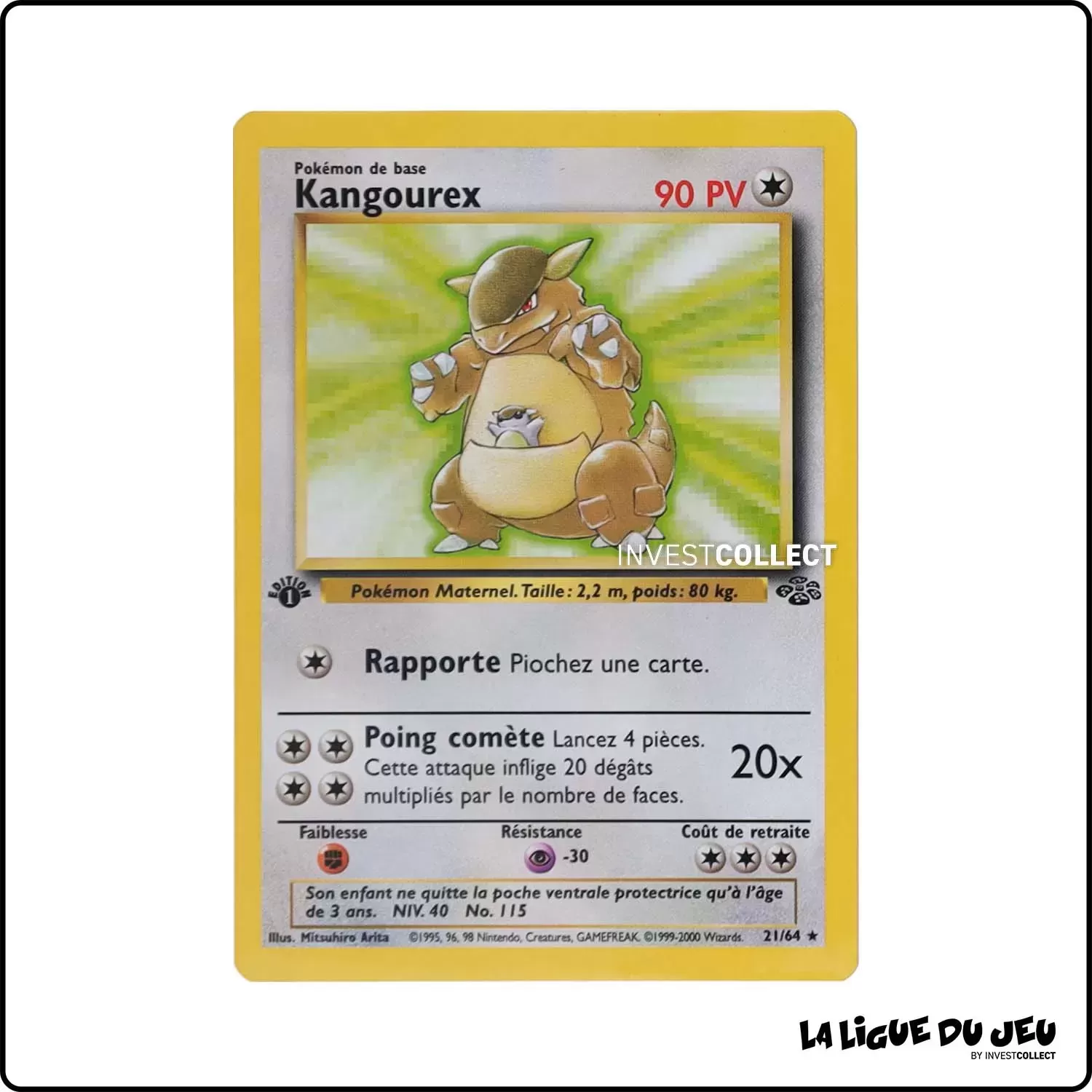 Rare - Pokemon - Jungle - Kangourex 21/64