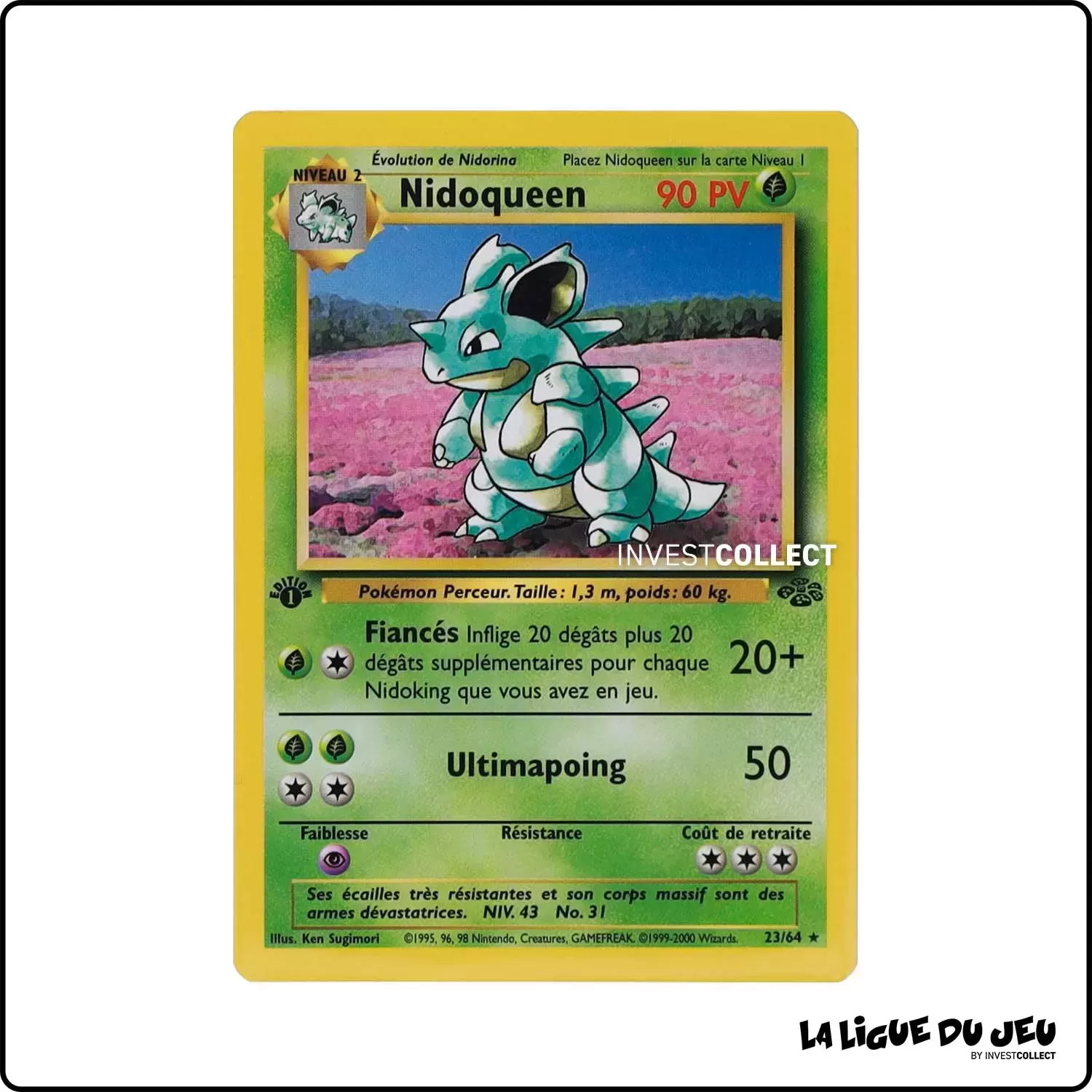 Rare - Pokemon - Jungle - Nidoqueen 23/64