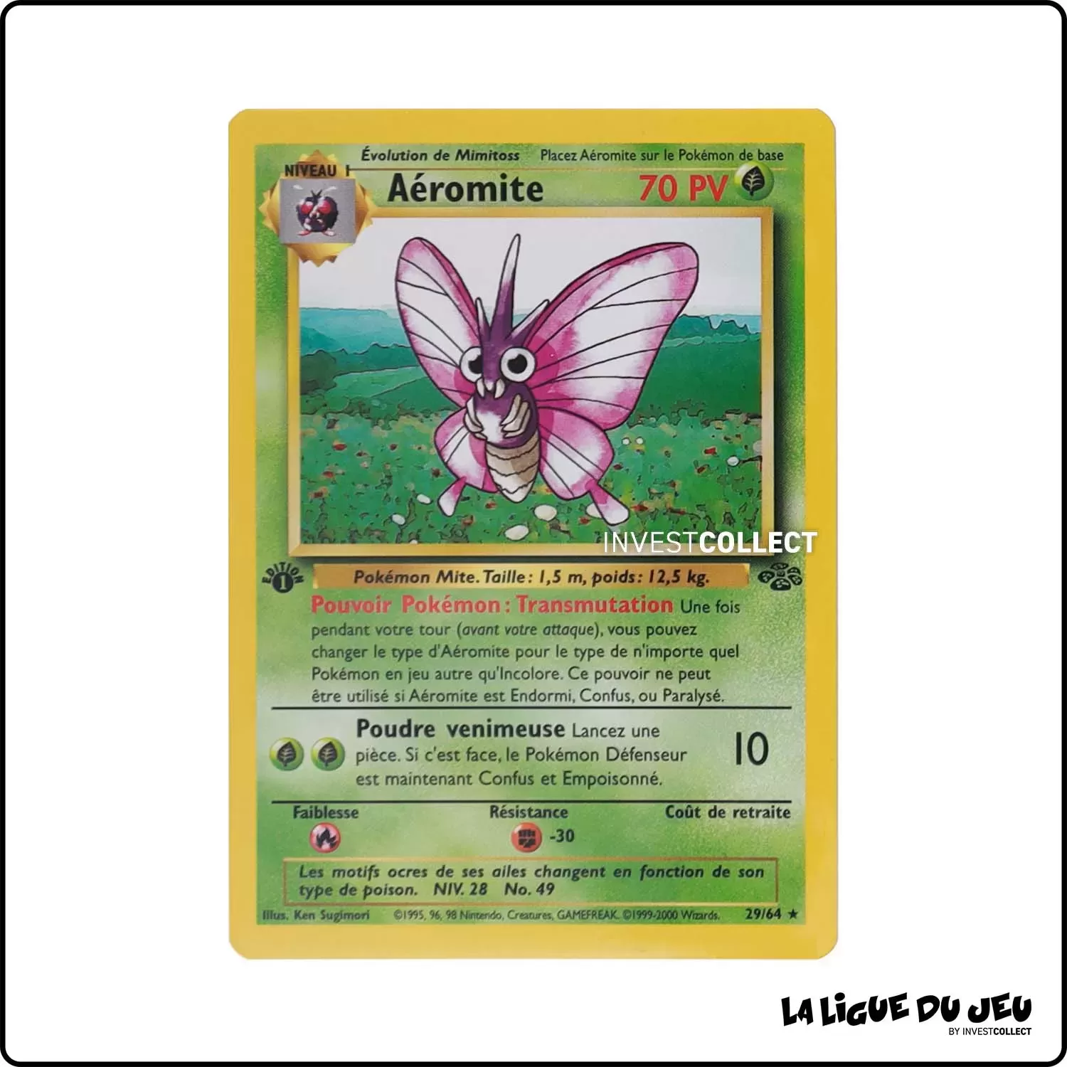 Rare - Pokemon - Jungle - Aéromite 29/64