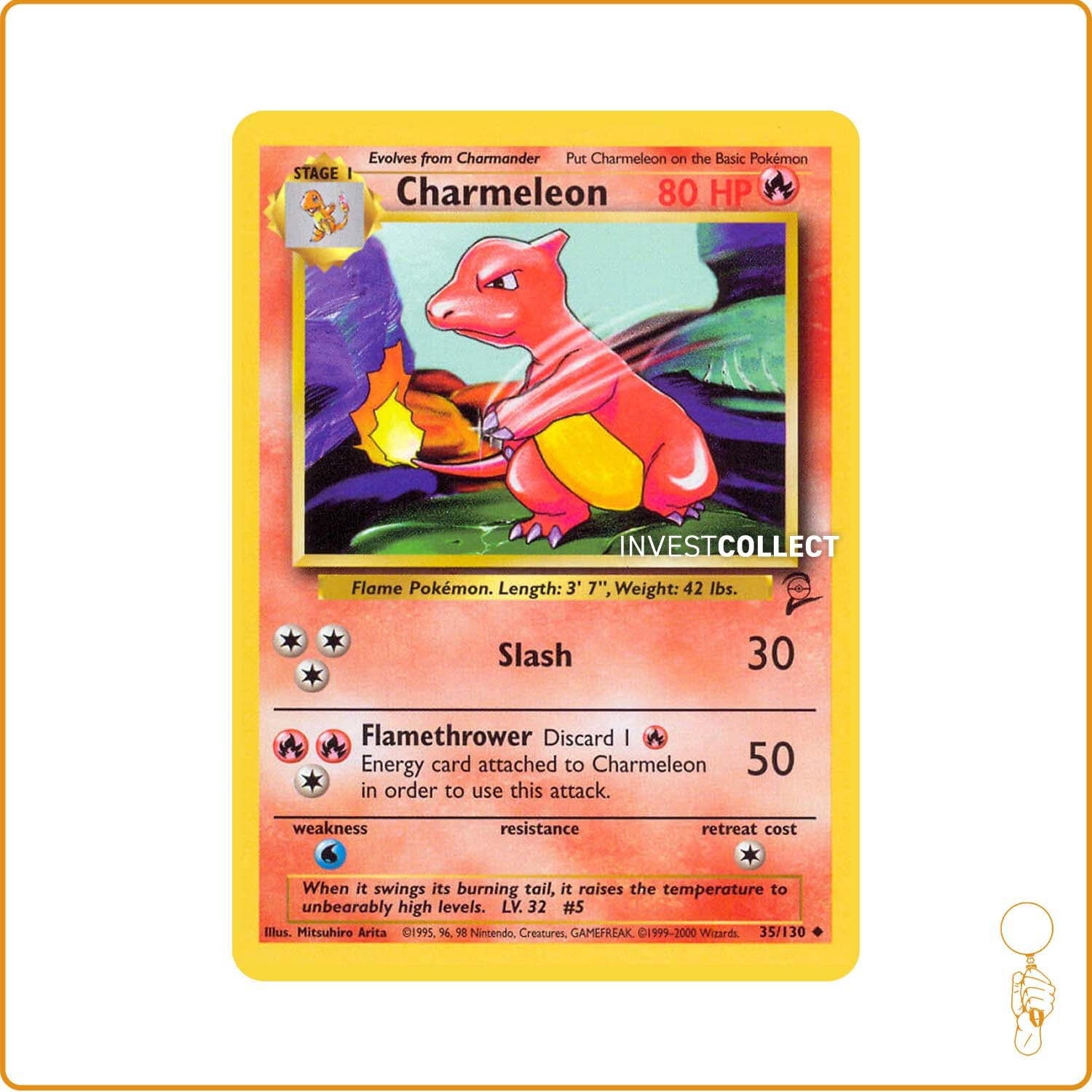 Peu Commune - Pokemon - Base Set 2 - Charmeleon 35/130 Wizards - 1