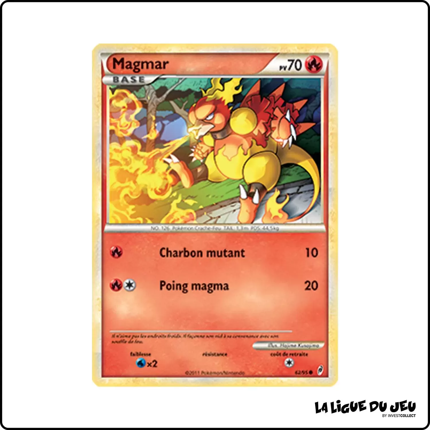 Commune - Pokemon - L'Appel Des Légendes - Magmar 62/95