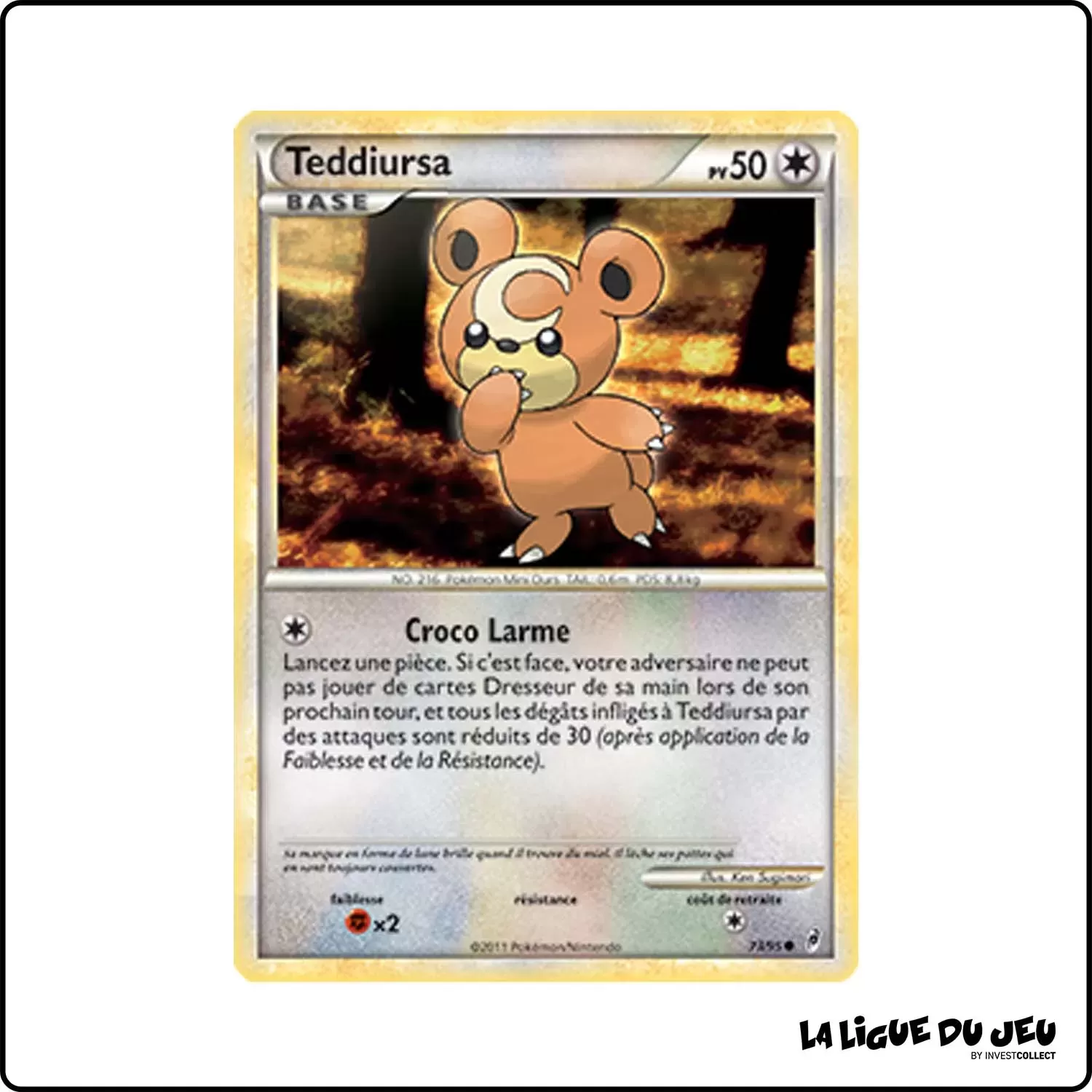 Commune - Pokemon - L'Appel Des Légendes - Teddiursa 73/95